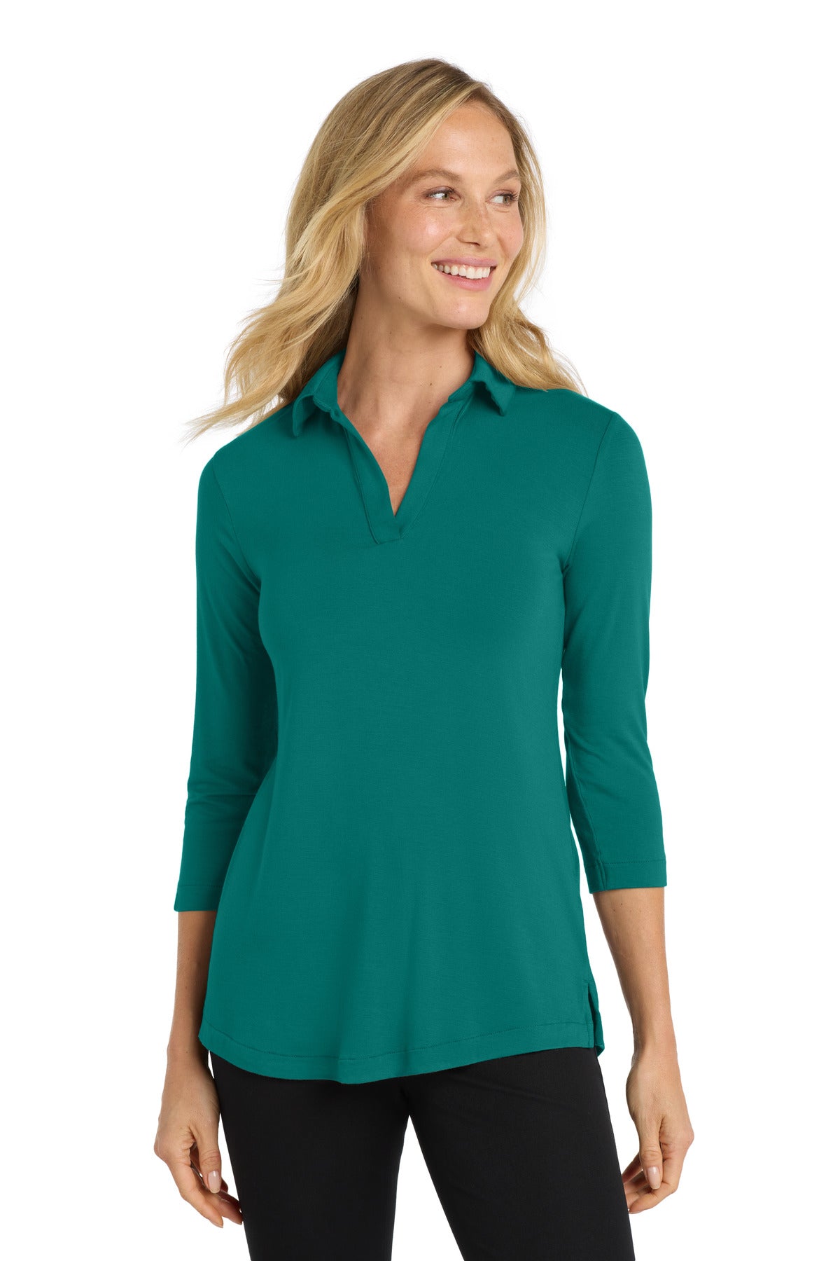 Port Authority  Women's Luxe Knit Tunic. LK5601 in Teal Green
