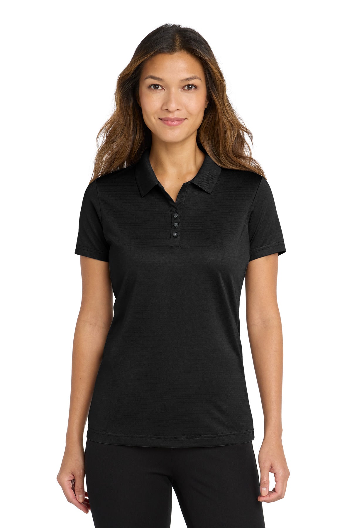 Port Authority  Women's Eclipse Stretch Polo. LK587 in Deep Black