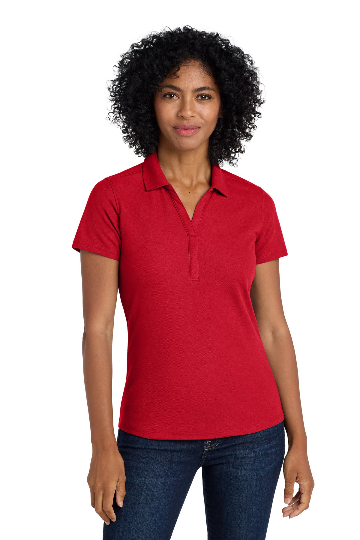 Port Authority  Women's EZPerformance  Pique Polo. LK600 in Apple Red