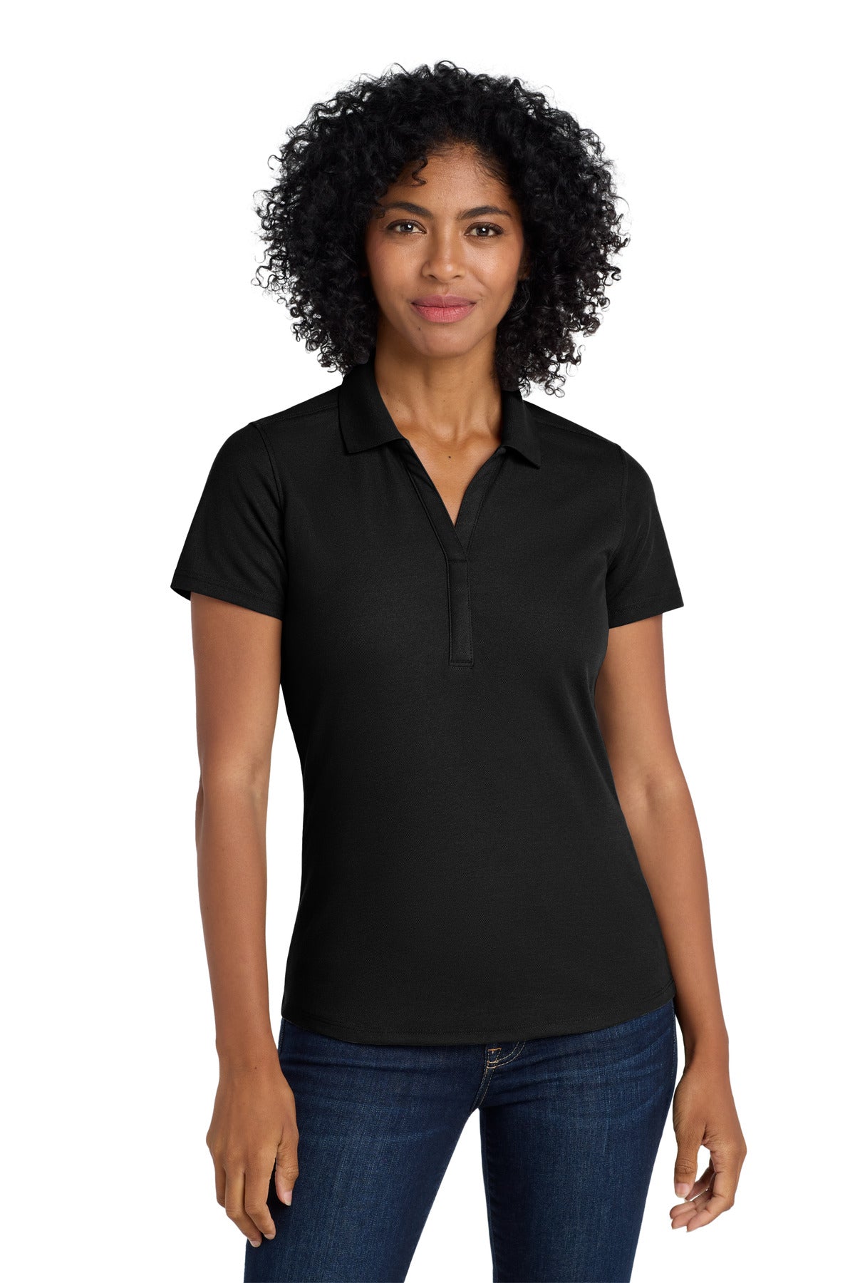 Port Authority  Women's EZPerformance  Pique Polo. LK600 in Black