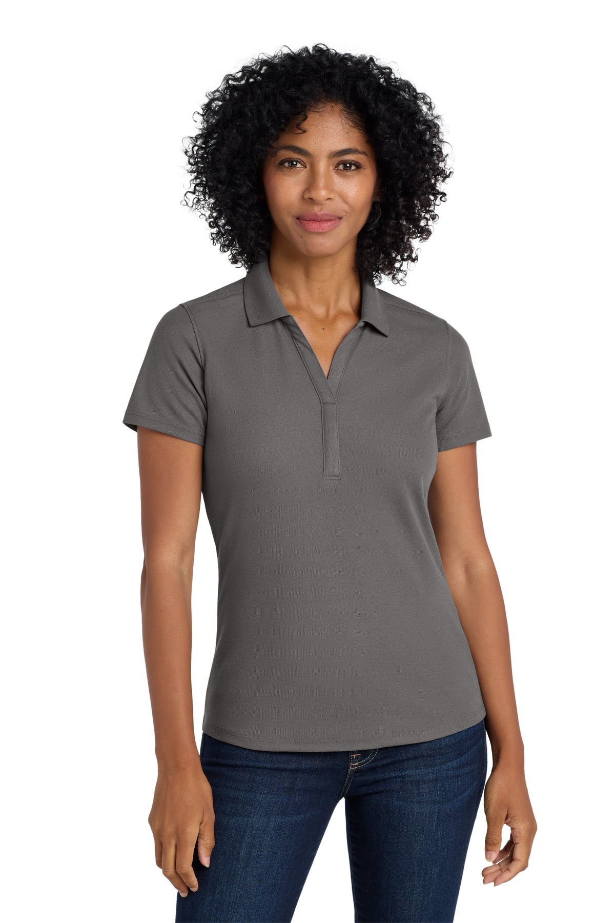 Port Authority  Women's EZPerformance  Pique Polo. LK600 in Sterling Grey
