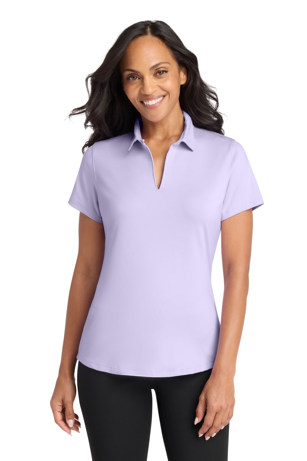 Port Authority Women's City Stretch Polo LK683 in Bright Lavender