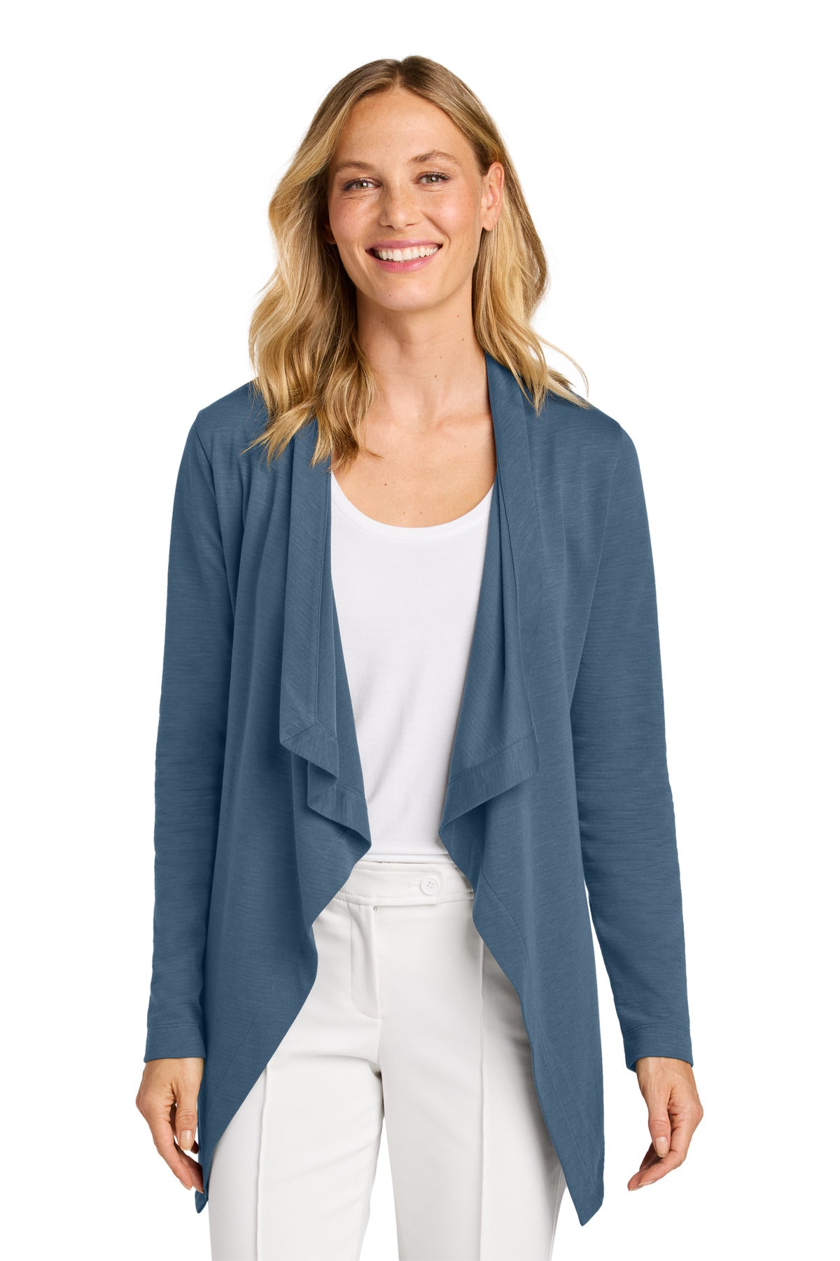Port Authority Women's Breakwater Open Cardigan LK820 in Dusk Blue