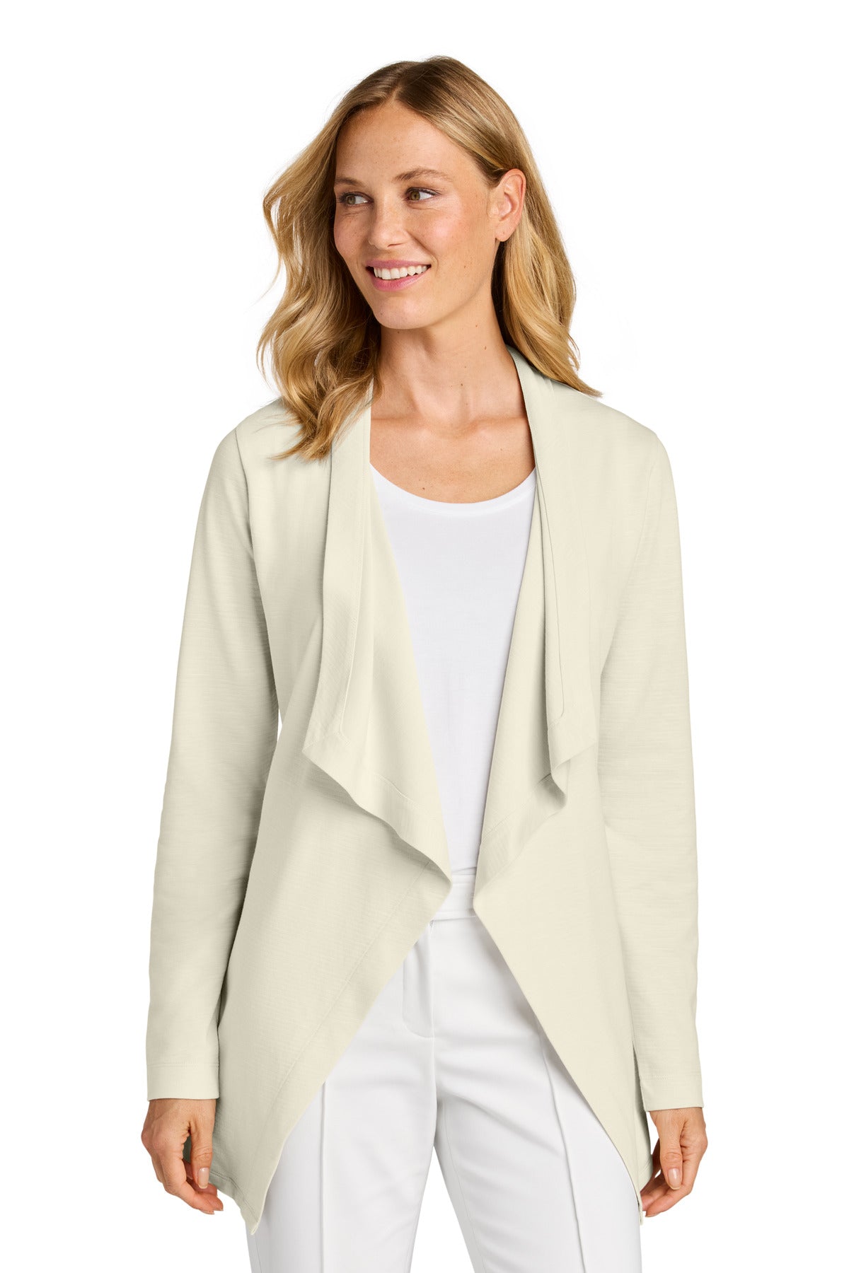Port Authority Women's Breakwater Open Cardigan LK820 in Parchment