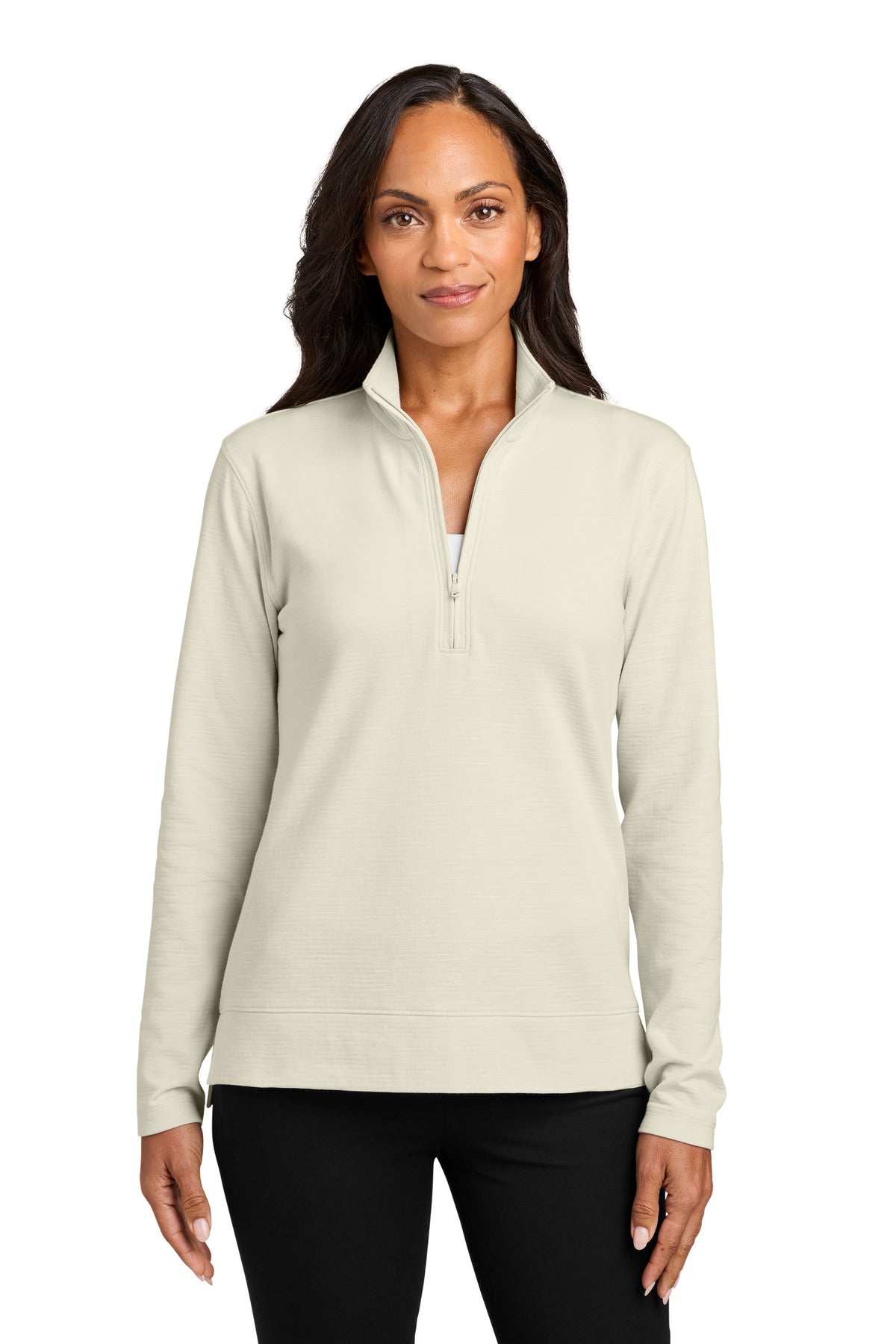 Port Authority Women's Breakwater 1/4-Zip LK821 in Parchment