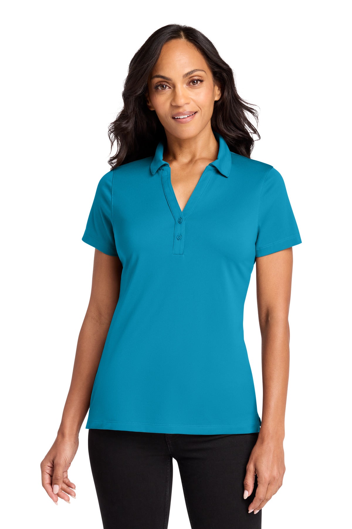 Port Authority Women's C-FREE Performance Polo LK863 in Parcel Blue