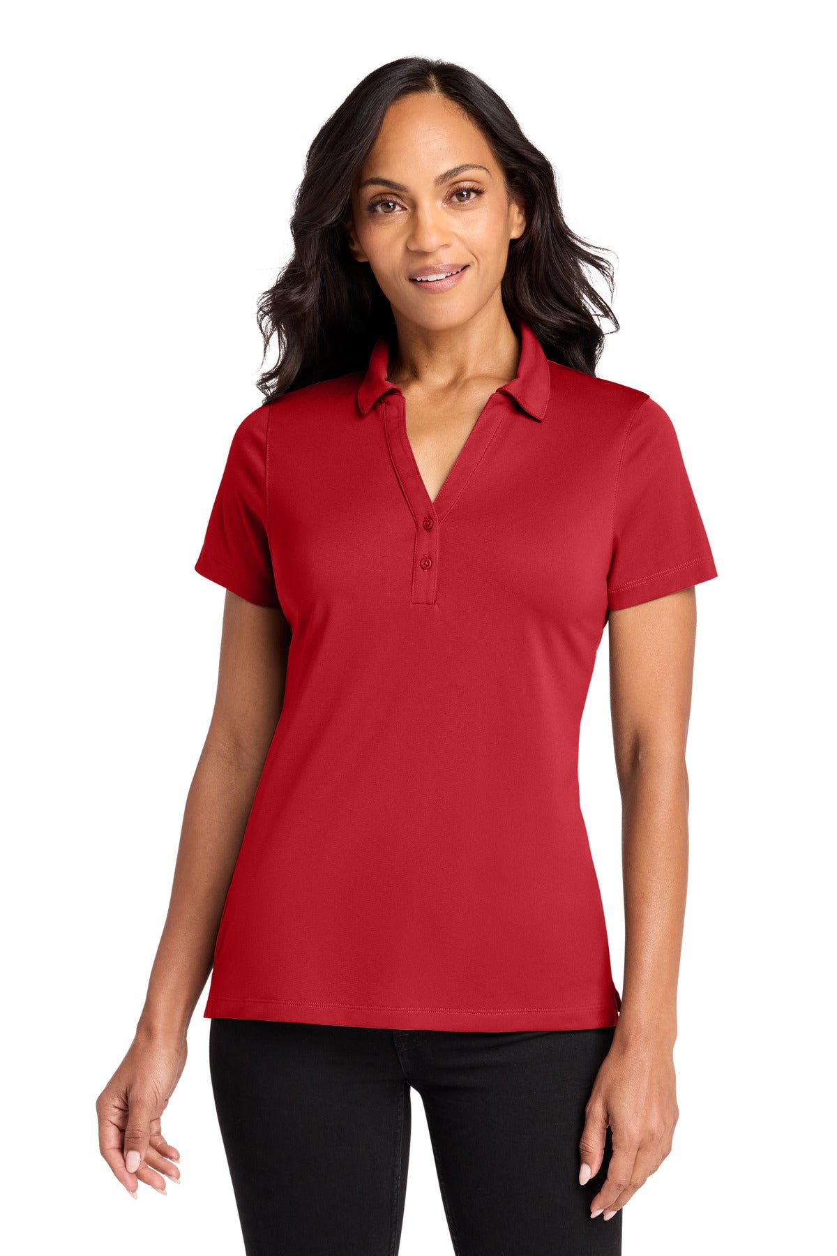 Port Authority Women's C-FREE Performance Polo LK863 in Rich Red