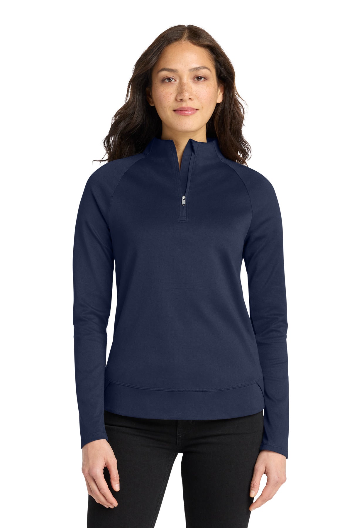 Port Authority Women's C-FREE Cypress 1/4-Zip LK870 in True Navy