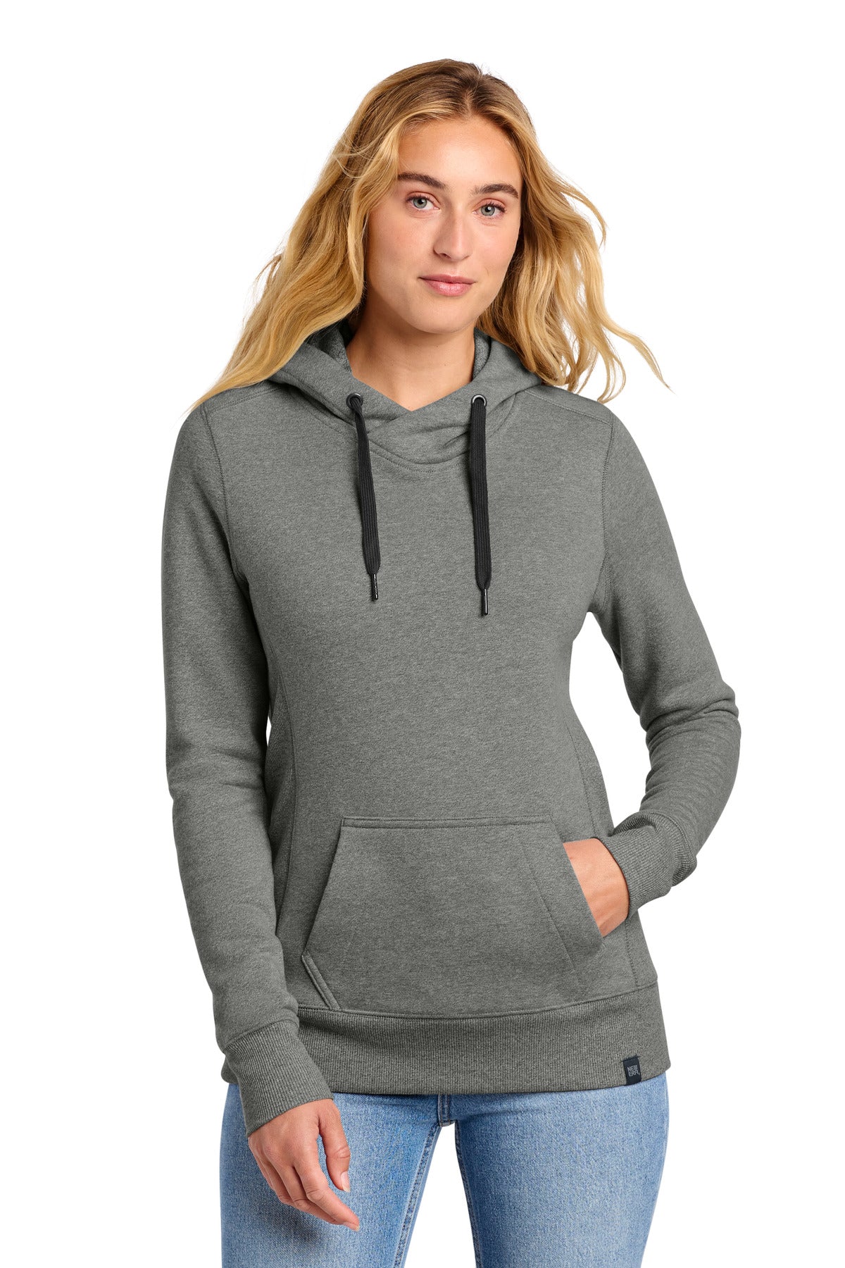 New Era  Women's French Terry Pullover Hoodie. LNEA500 in Black Twist
