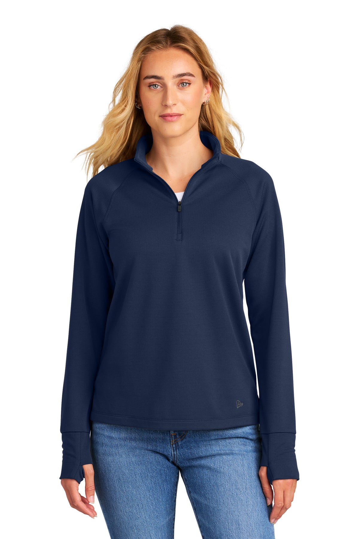 New Era Women's Stand Out 1/4-Zip LNEA515 in True Navy