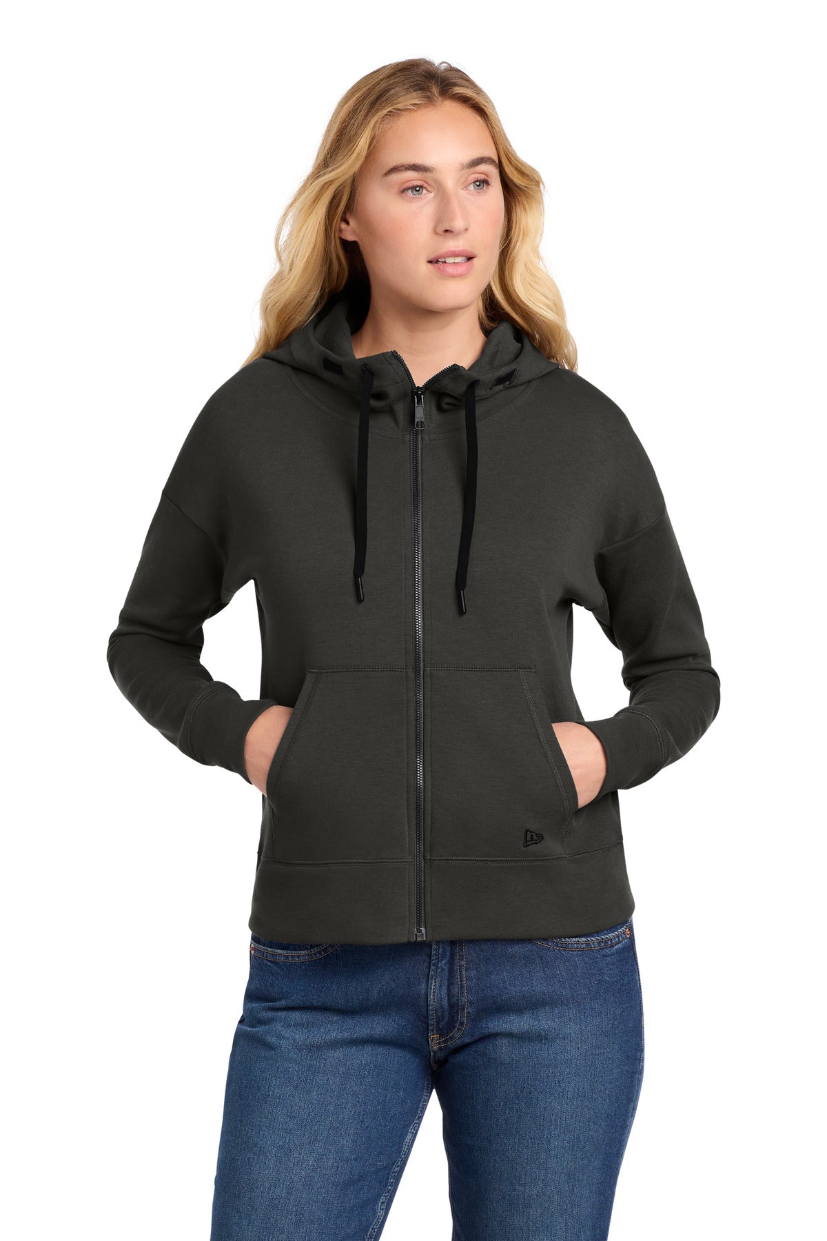 New Era Women's STS Full-Zip Hoodie LNEA540 in Graphite