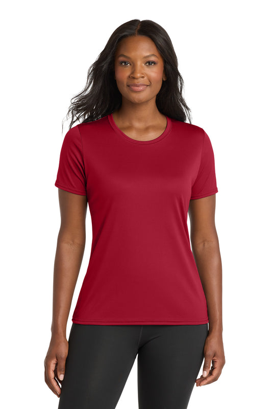 Port & Co Women's Performance Tee. LPC380 in Red