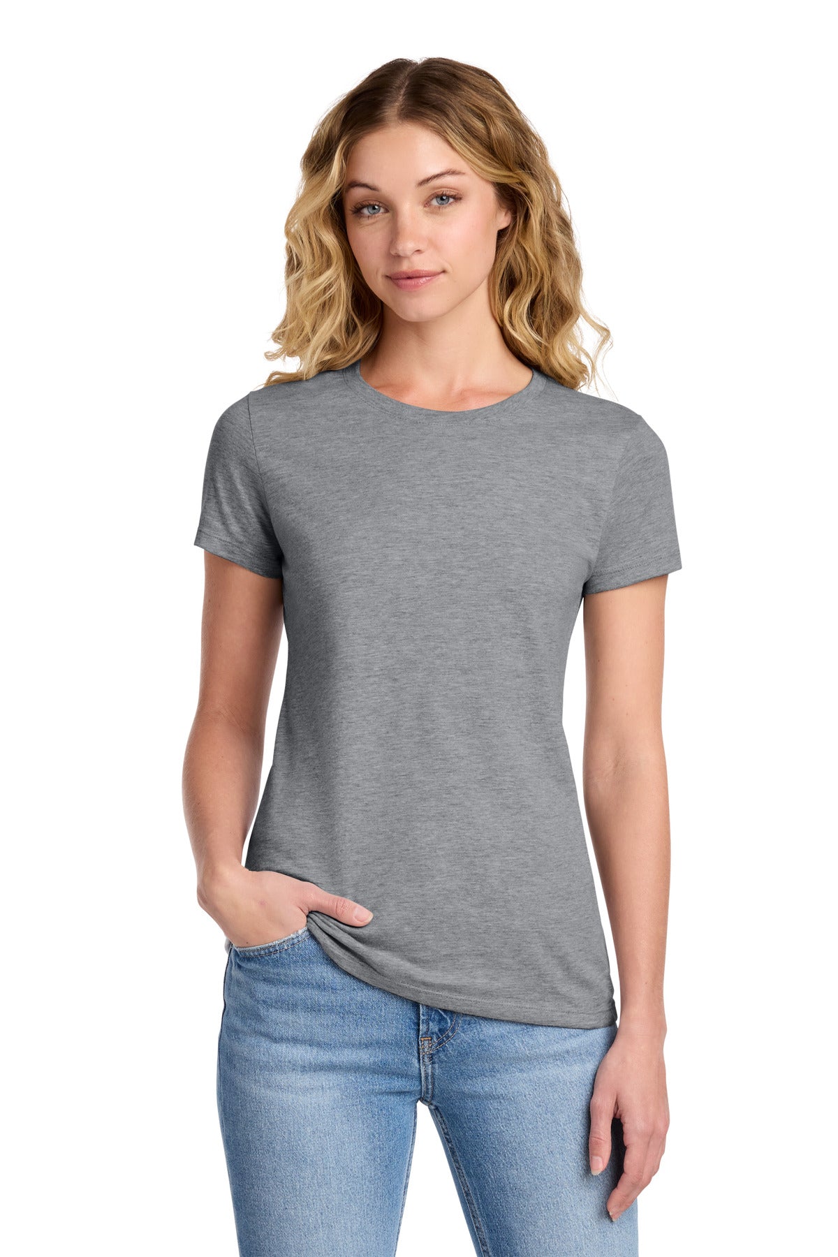 Port & Co Women's Fan Favorite Tee. LPC450 in Athletic Heather