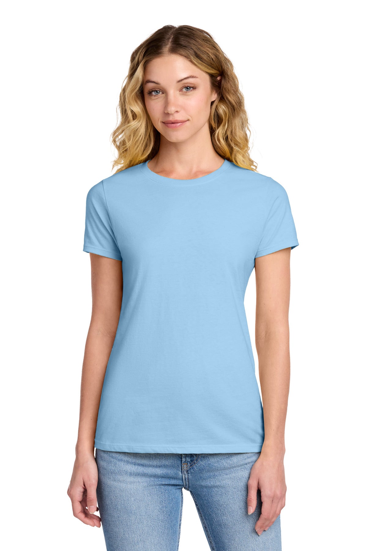 Port & Co Women's Fan Favorite Tee. LPC450 in Light Blue