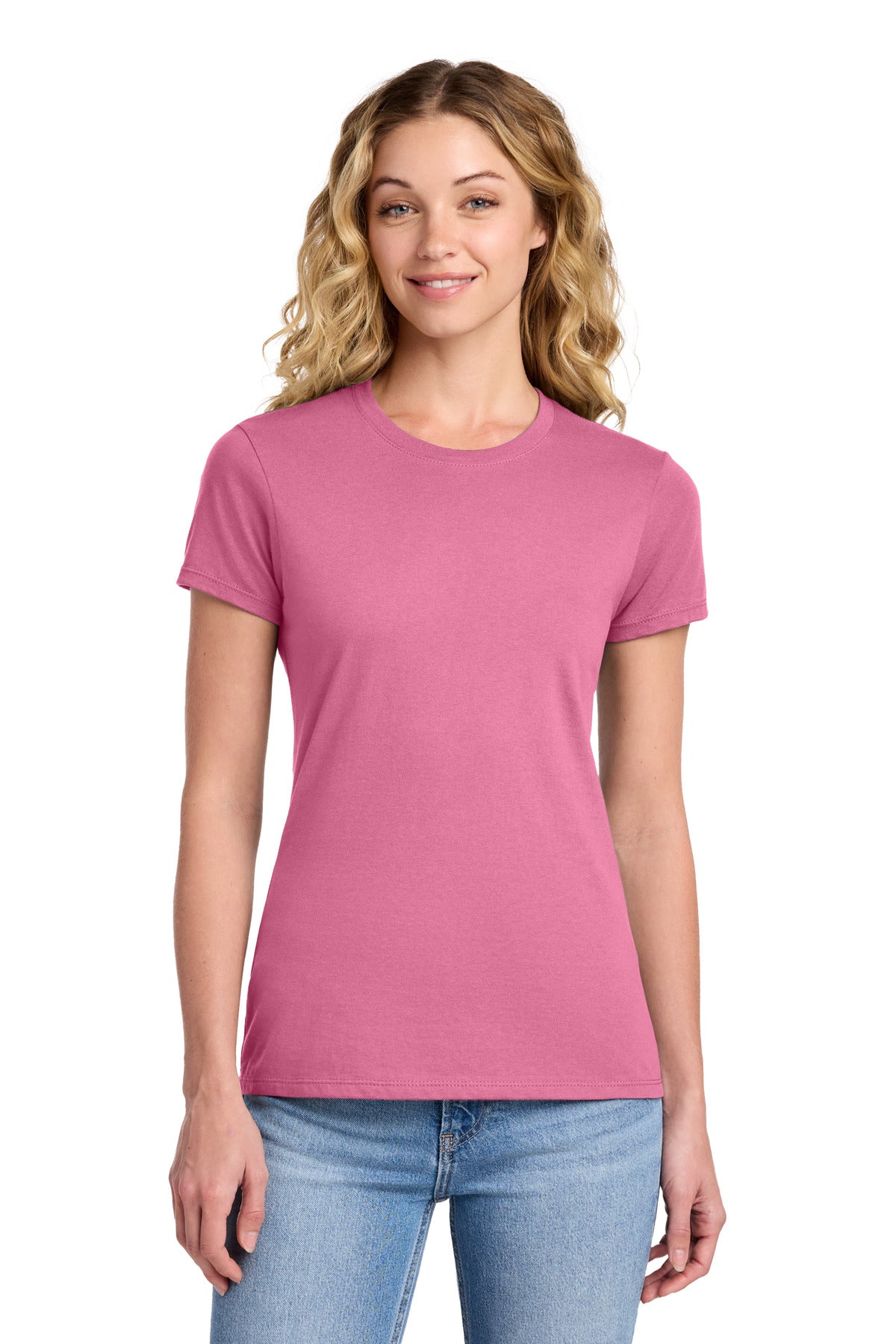 Port & Co Women's Fan Favorite Tee. LPC450 in New Pink
