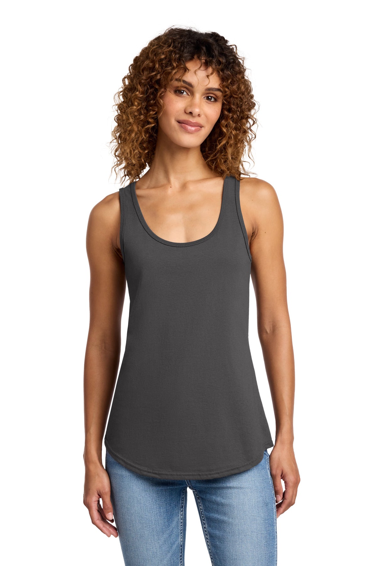 Port & Co Women's Core Cotton Tank Top.  LPC54TT in Charcoal