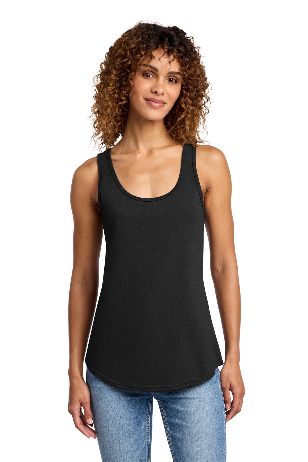 Port & Co Women's Core Cotton Tank Top.  LPC54TT in Jet Black