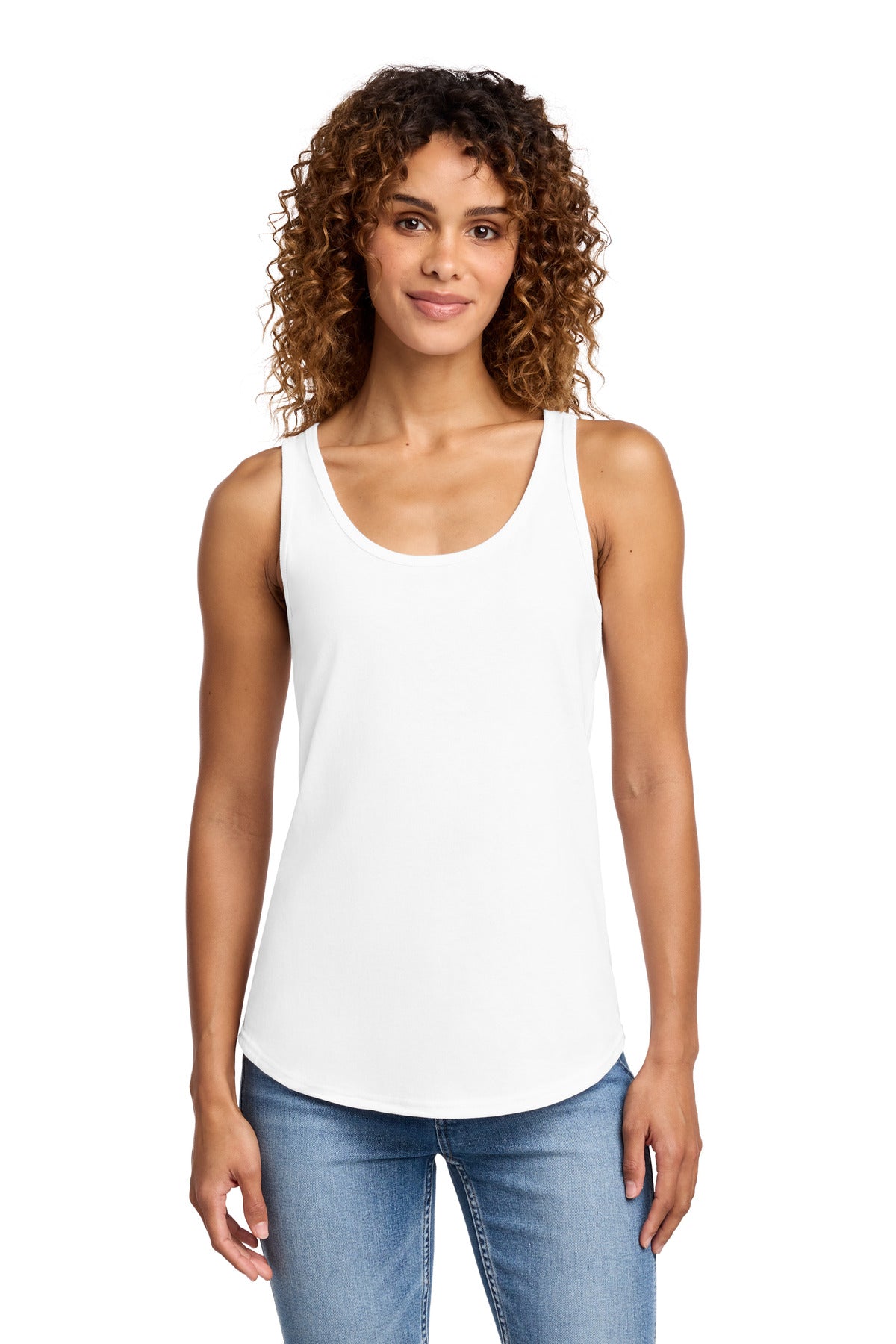 Port & Co Women's Core Cotton Tank Top.  LPC54TT in White