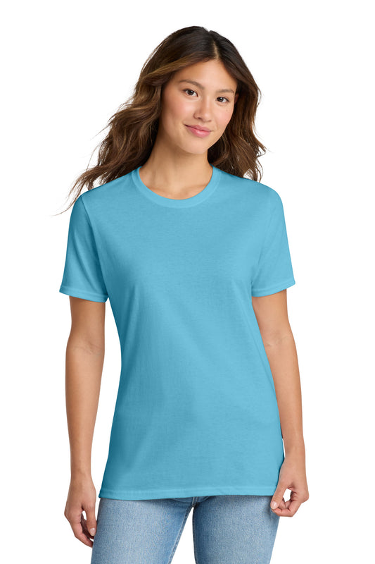 Port & Co Women's Core Cotton Tee. LPC54 in Aquatic Blue