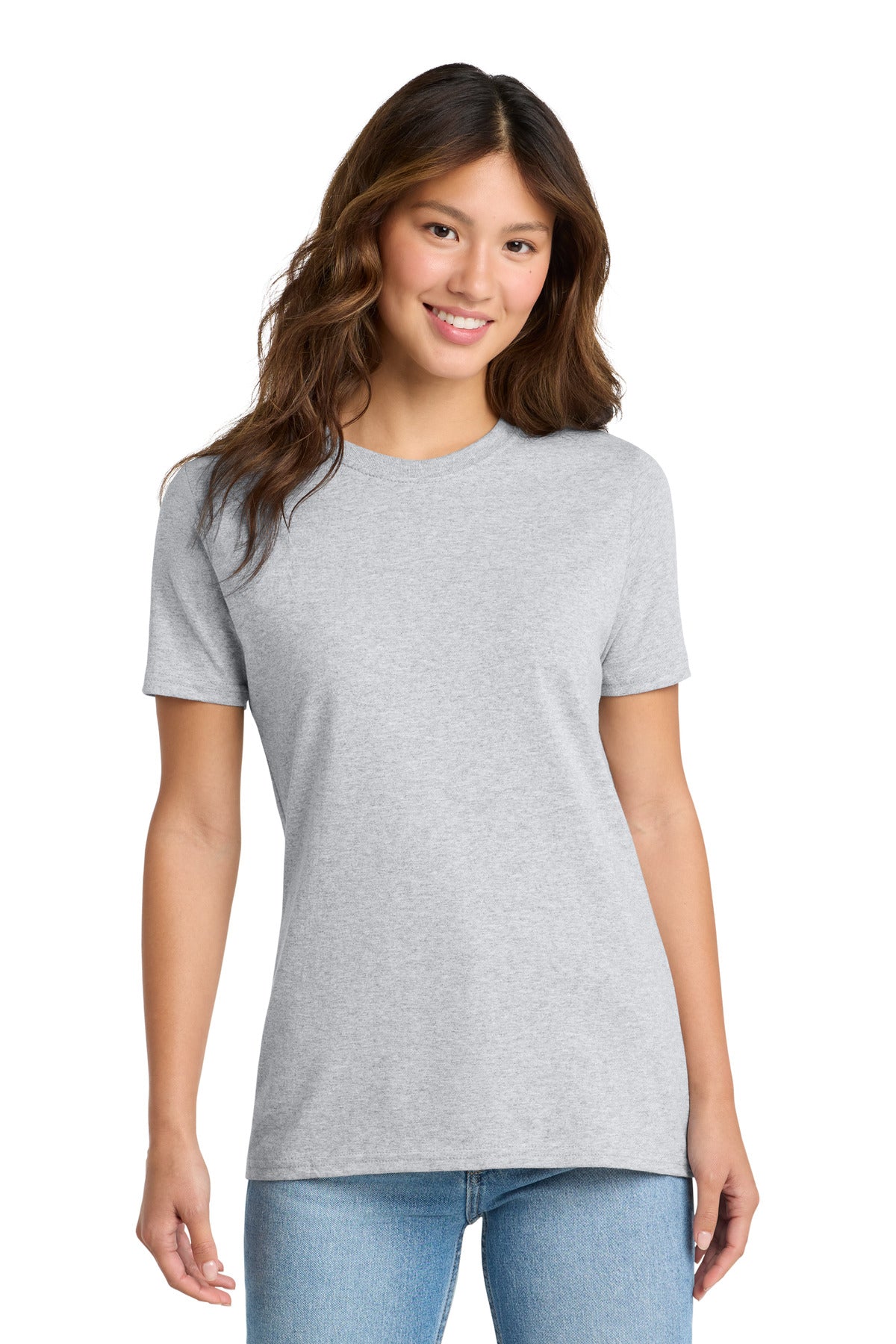 Port & Co Women's Core Cotton Tee. LPC54 in Ash