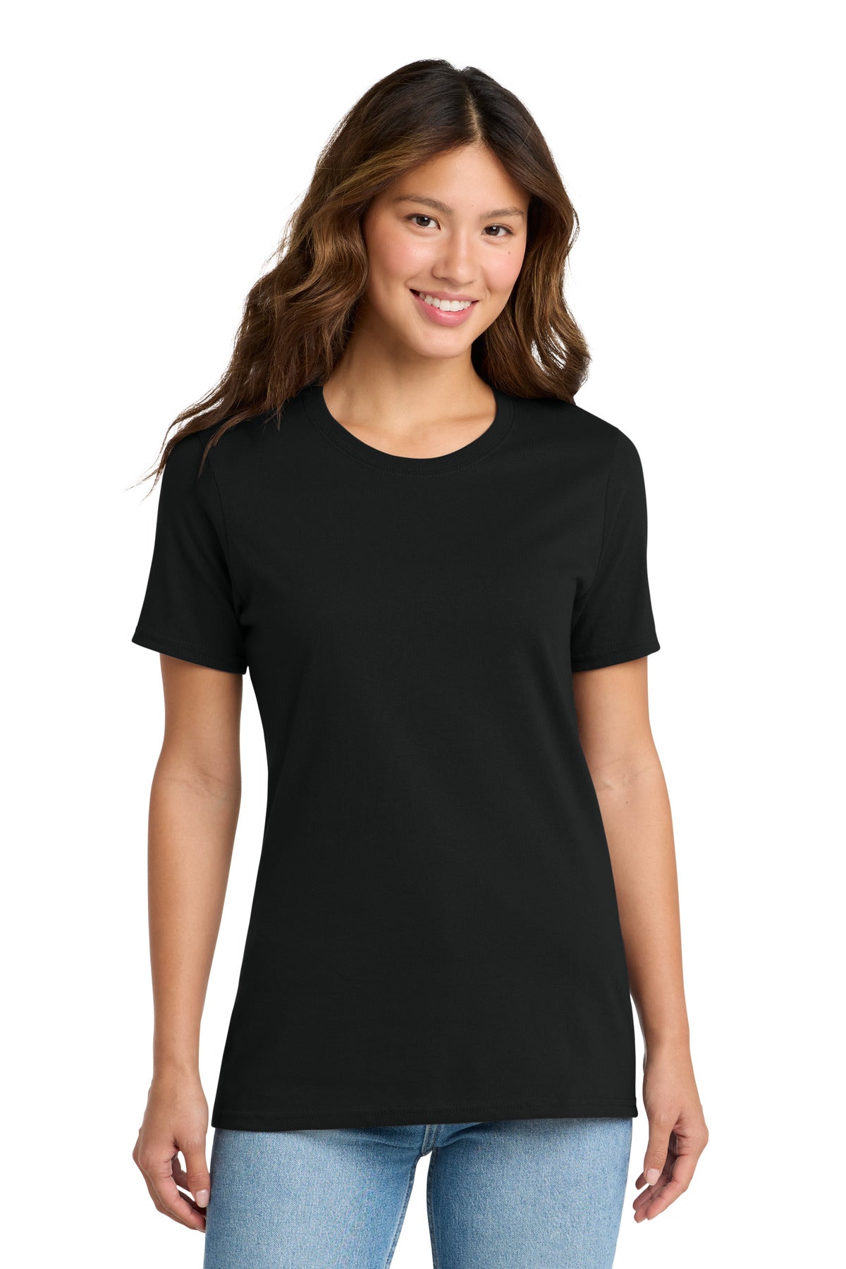 Port & Co Women's Core Cotton Tee. LPC54 in Jet Black