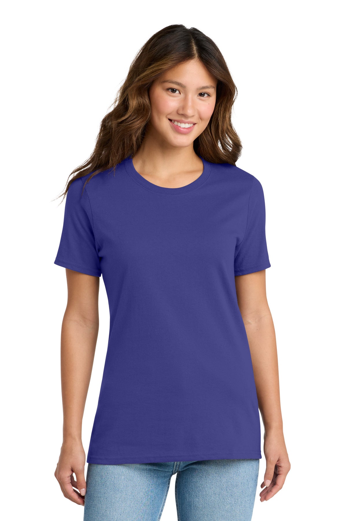 Port & Co Women's Core Cotton Tee. LPC54 in Purple