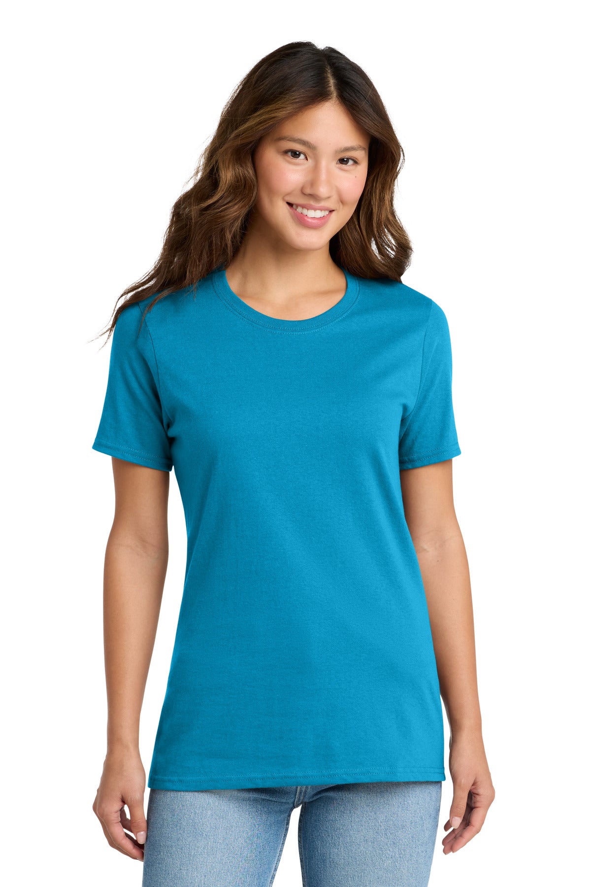 Port & Co Women's Core Cotton Tee. LPC54 in Sapphire