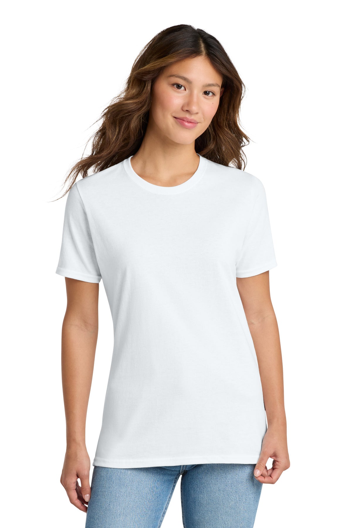 Port & Co Women's Core Cotton Tee. LPC54 in White