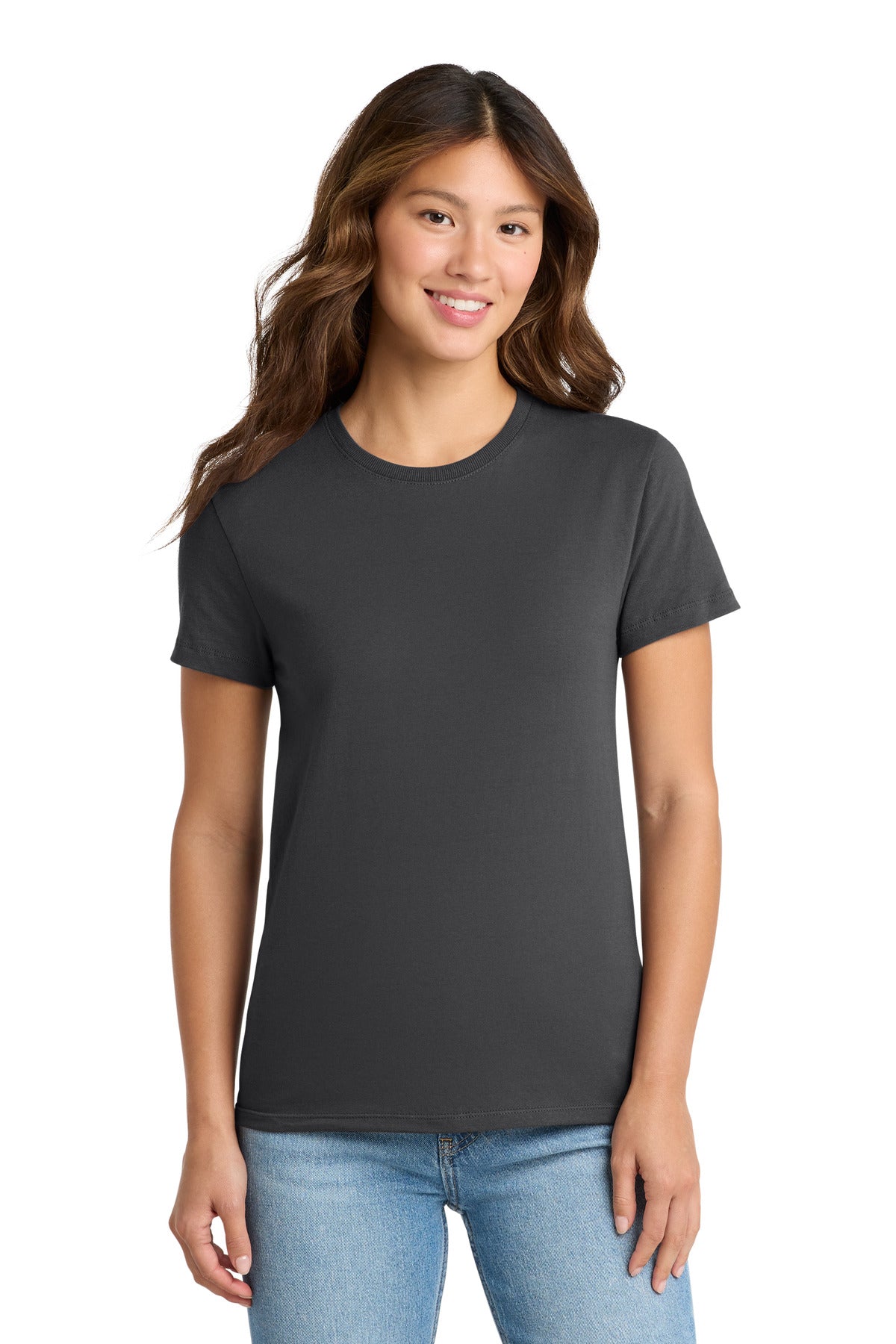Port & Co Women's Essential Tee. LPC61 in Charcoal