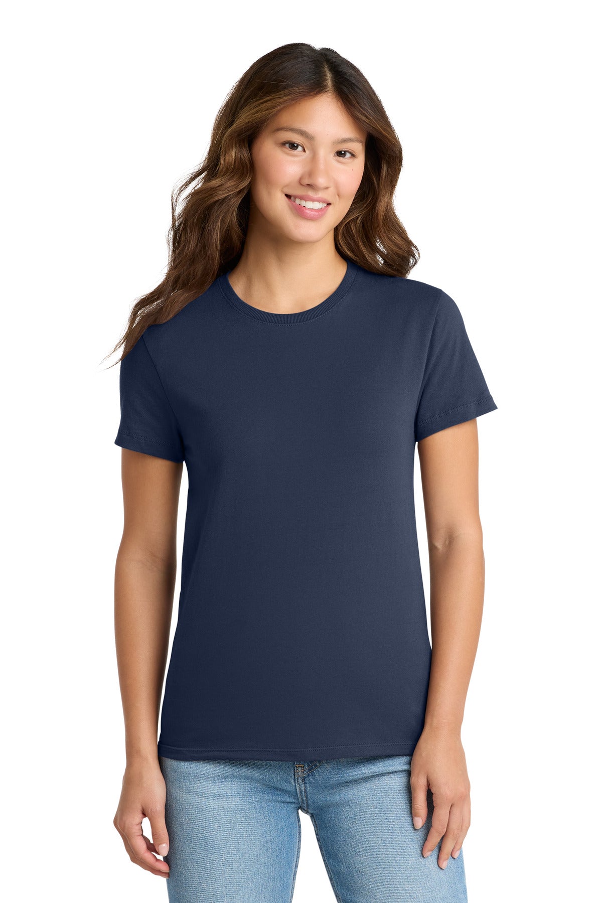 Port & Co Women's Essential Tee. LPC61 in Navy
