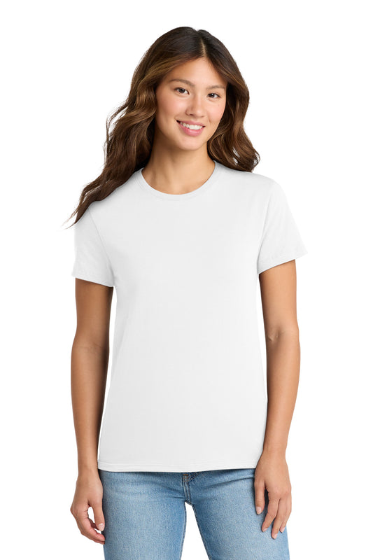 Port & Co Women's Essential Tee. LPC61 in White