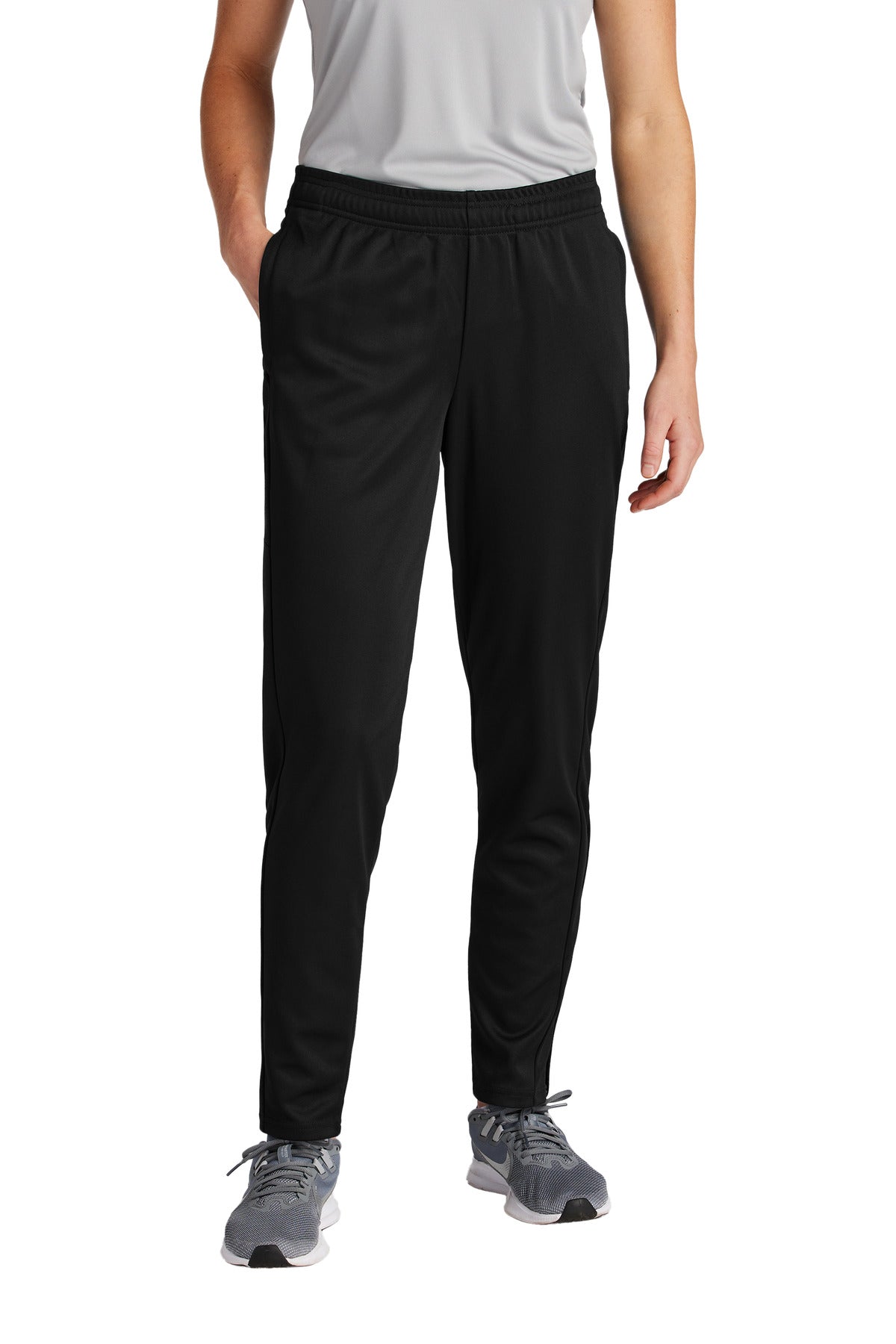 Sport-Tek Women's Travel Pant LPST800 in Black/ Black