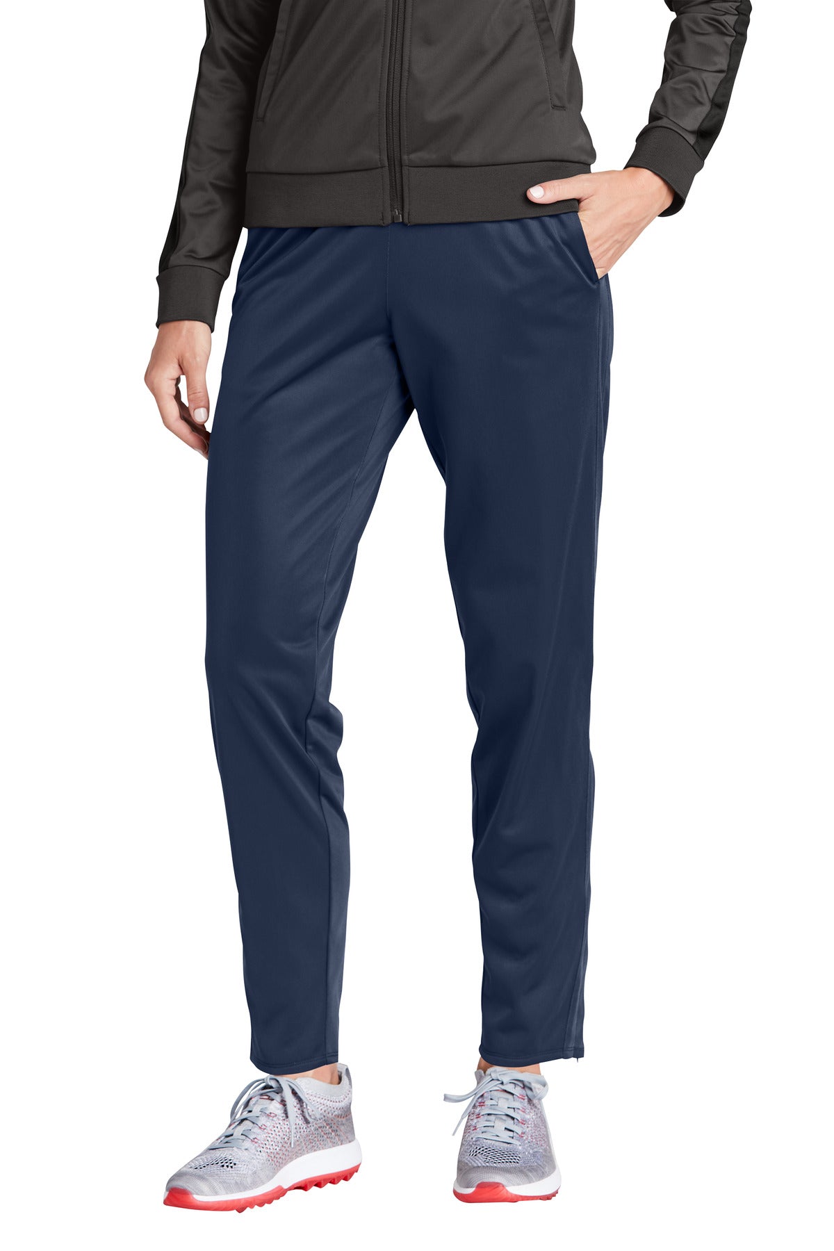 Sport-Tek  Women's Tricot Track Jogger. LPST95 in True Navy