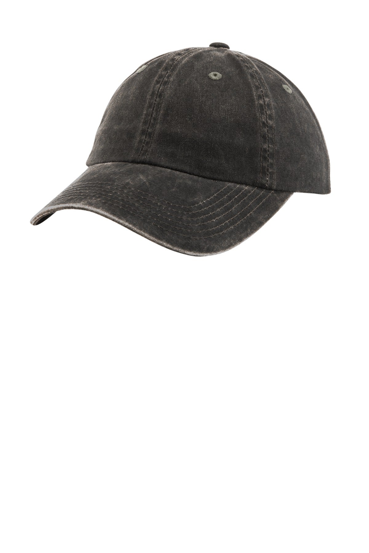 Port Authority Women's Garment-Washed Cap. LPWU in Black