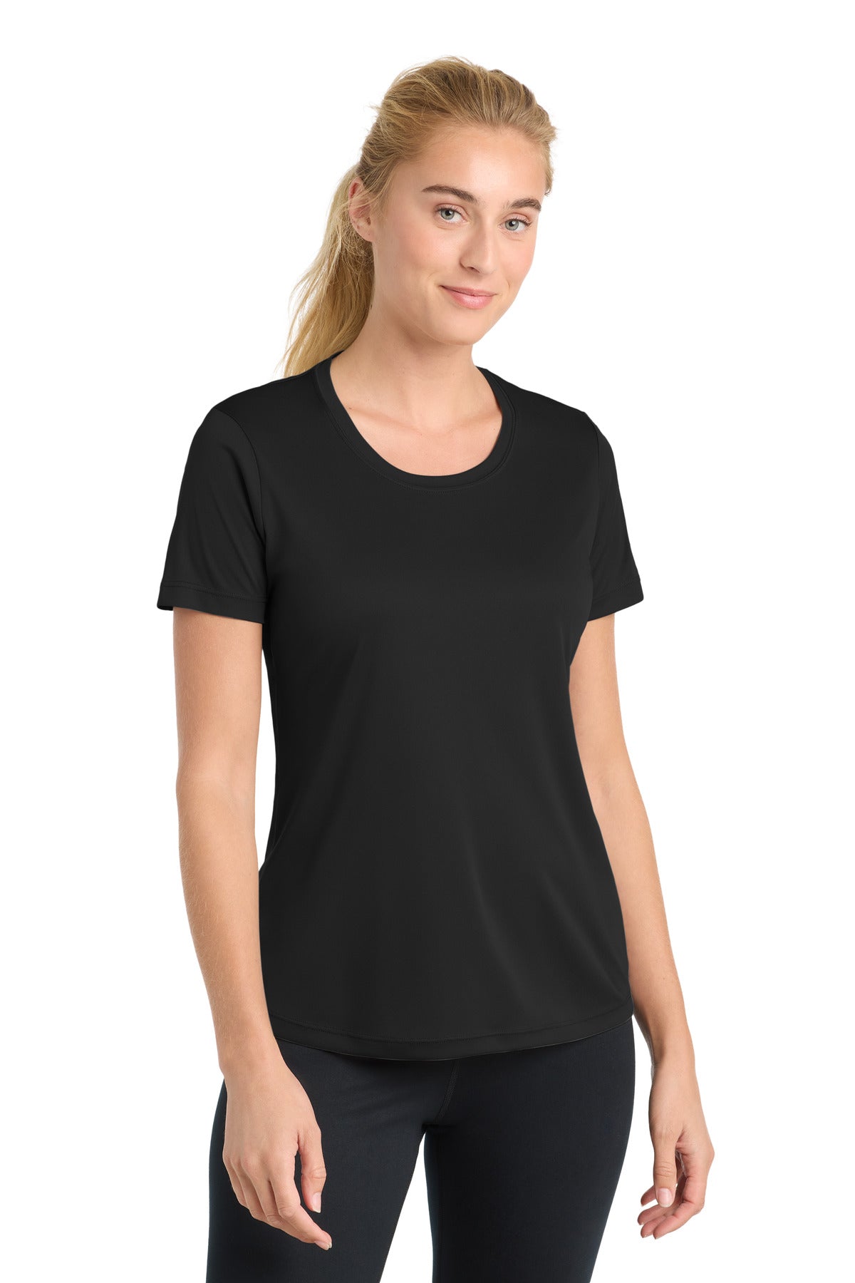 Sport-Tek Women's PosiCharge Competitor Tee. LST350 in Black