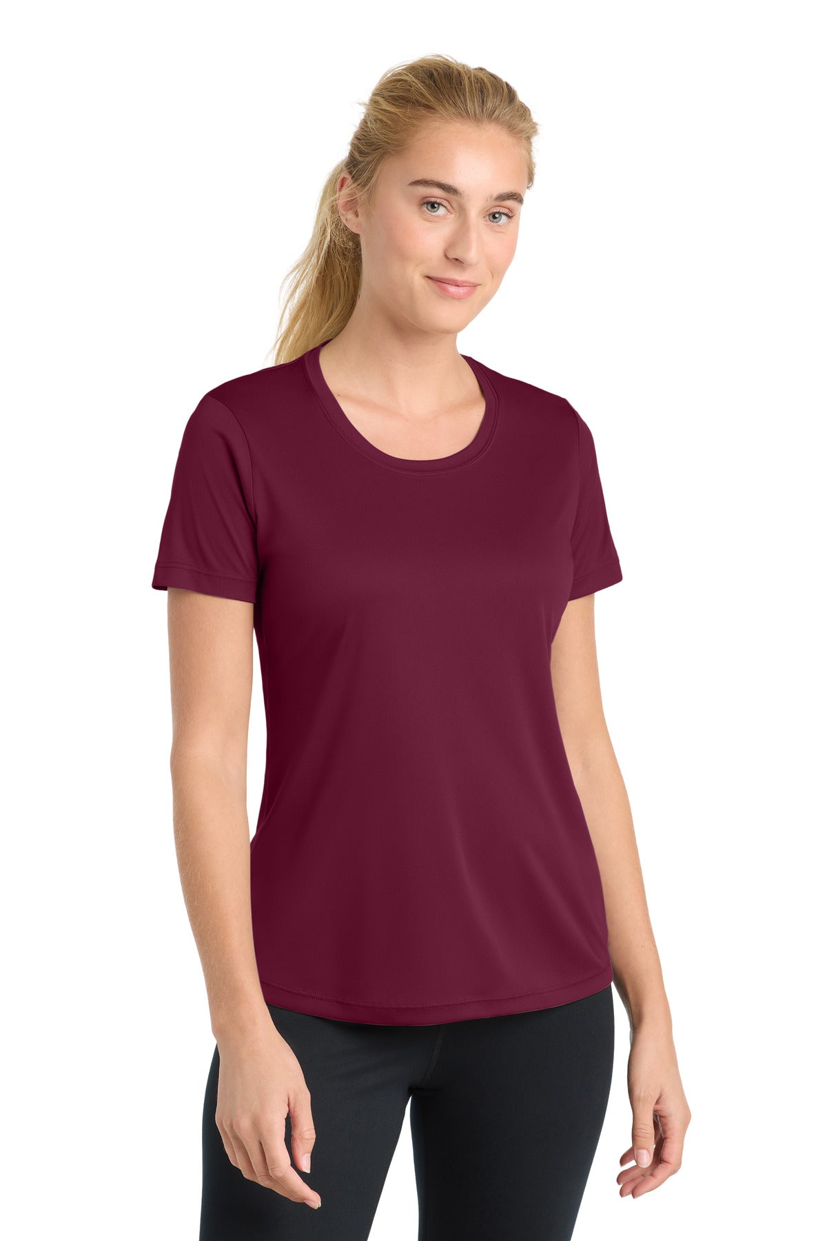 Sport-Tek Women's PosiCharge Competitor Tee. LST350 in Cardinal