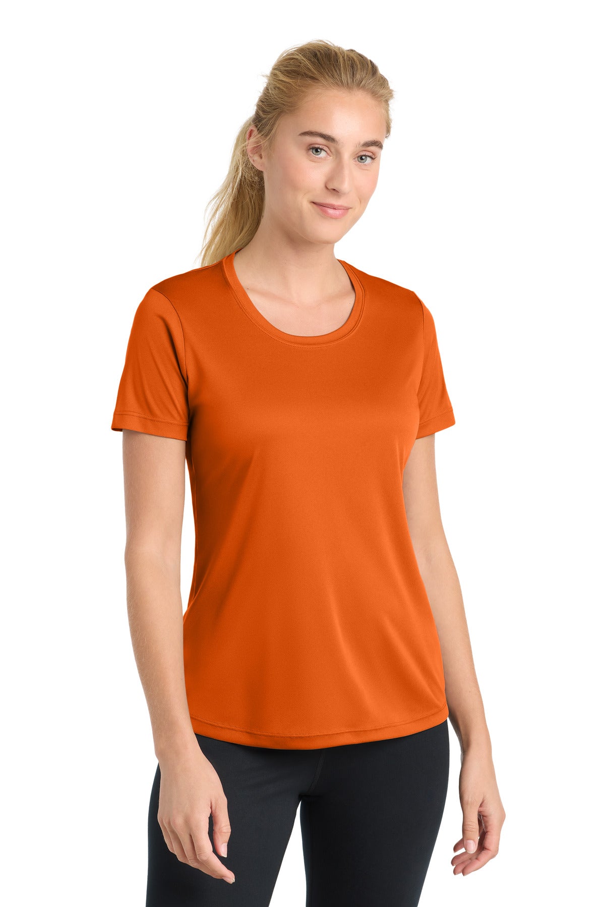 Sport-Tek Women's PosiCharge Competitor Tee. LST350 in Deep Orange