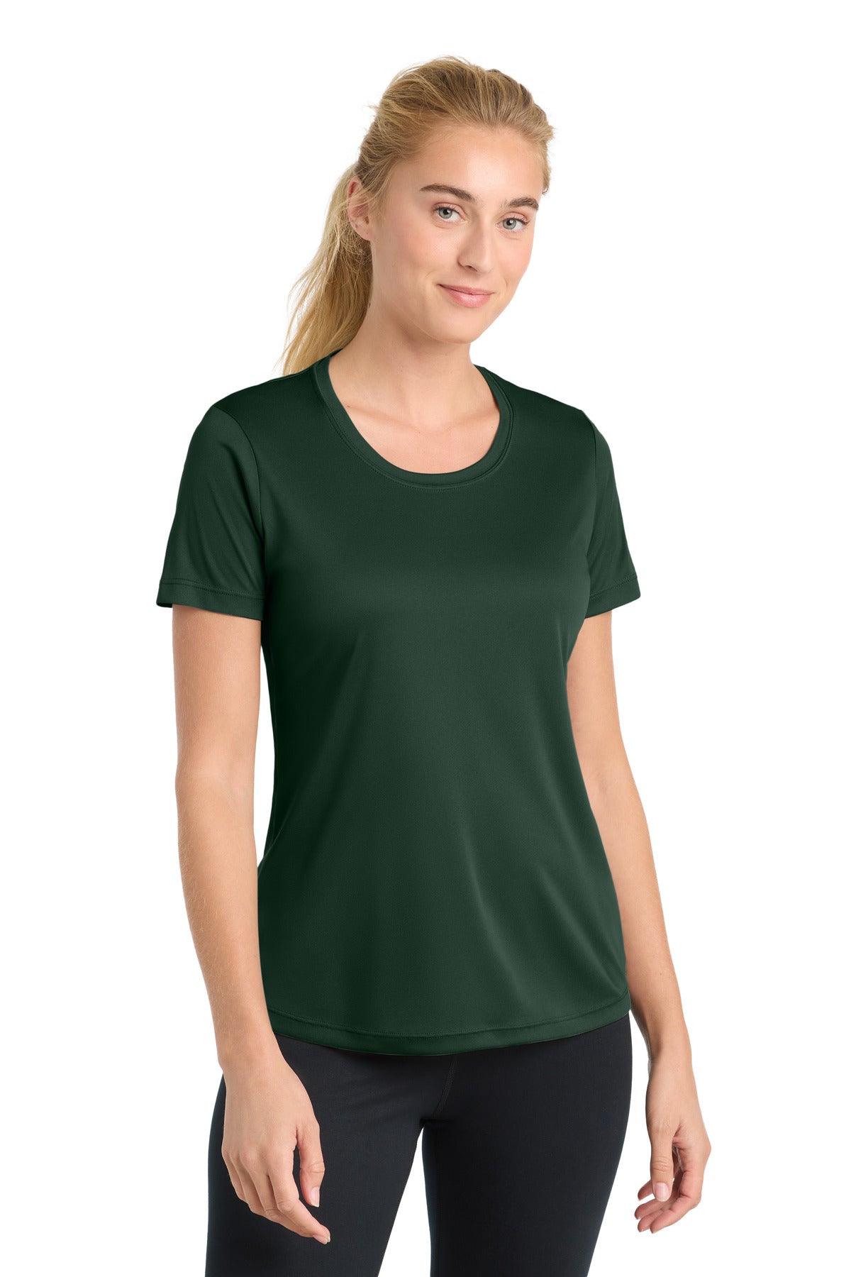 Sport-Tek Women's PosiCharge Competitor Tee. LST350 in Forest Green