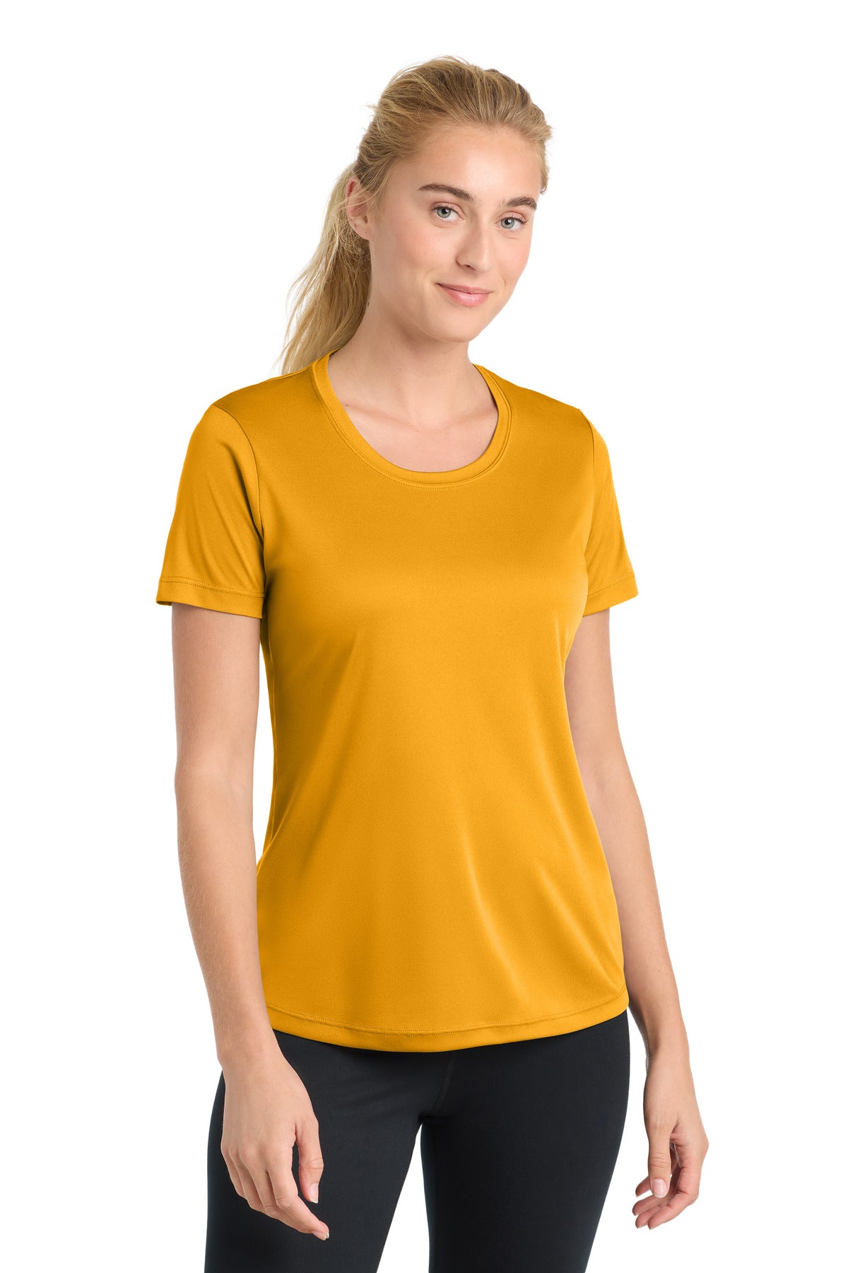 Sport-Tek Women's PosiCharge Competitor Tee. LST350 in Gold