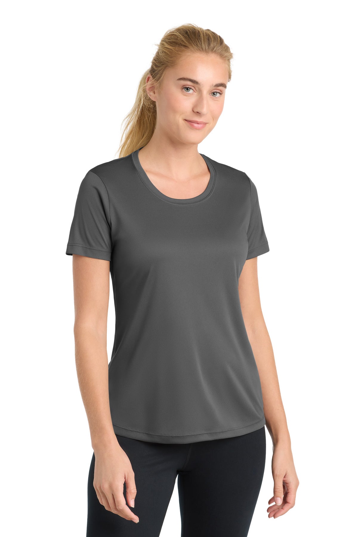 Sport-Tek Women's PosiCharge Competitor Tee. LST350 in Iron Grey
