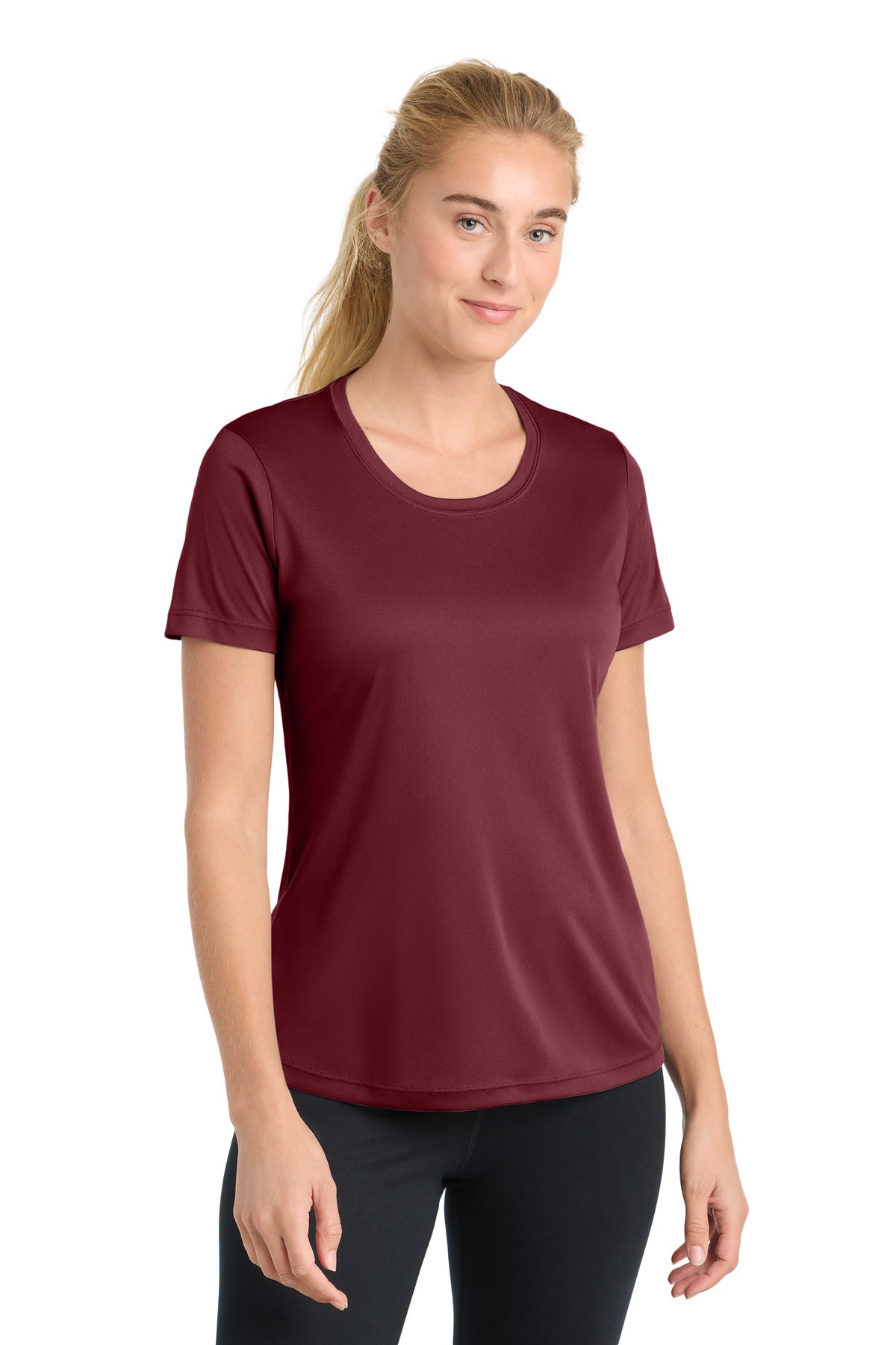 Sport-Tek Women's PosiCharge Competitor Tee. LST350 in Maroon