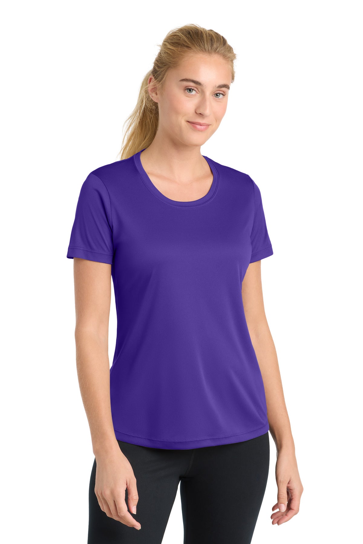 Sport-Tek Women's PosiCharge Competitor Tee. LST350 in Purple