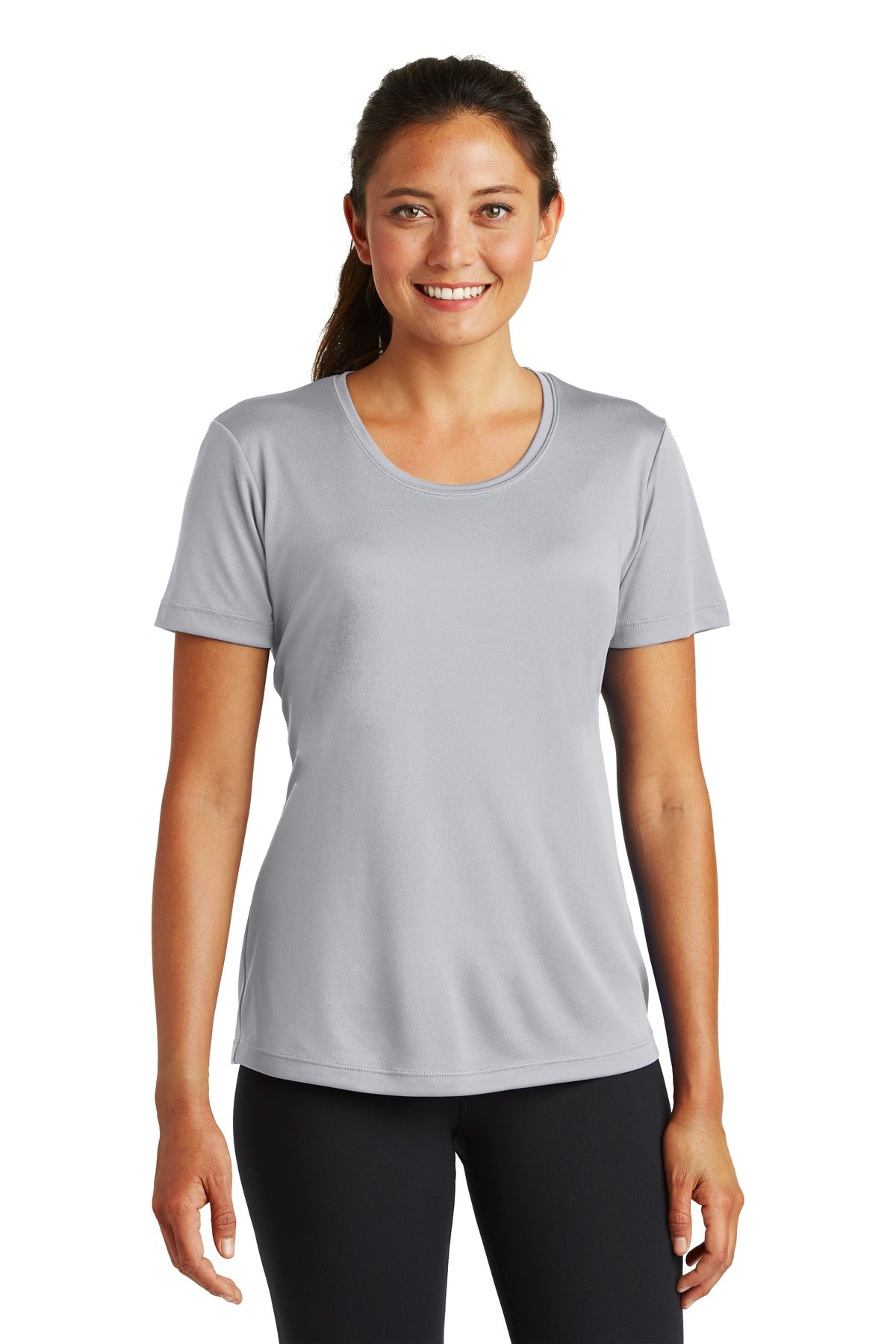 Sport-Tek Women's PosiCharge Competitor Tee. LST350 in Silver