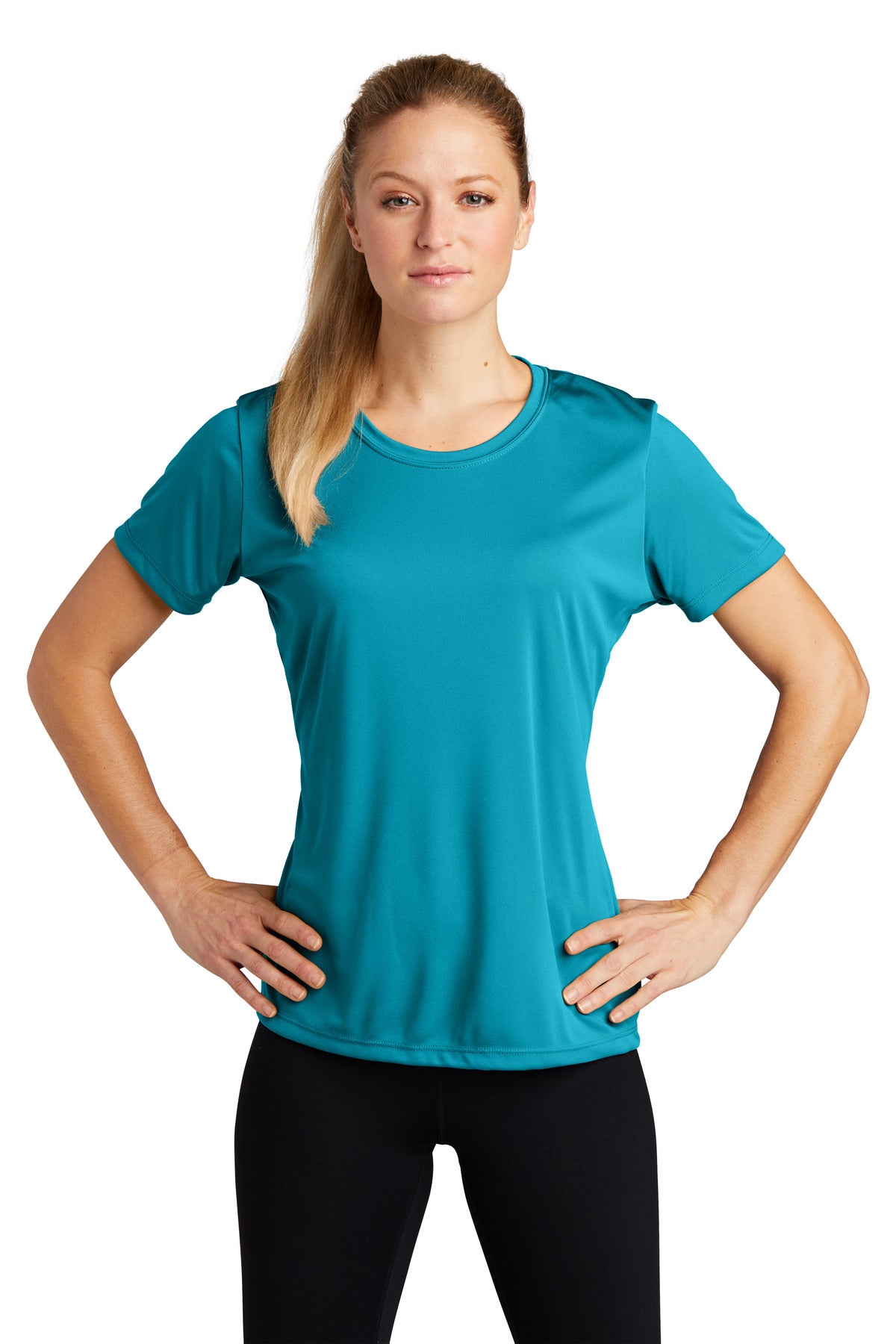 Sport-Tek Women's PosiCharge Competitor Tee. LST350 in Tropic Blue