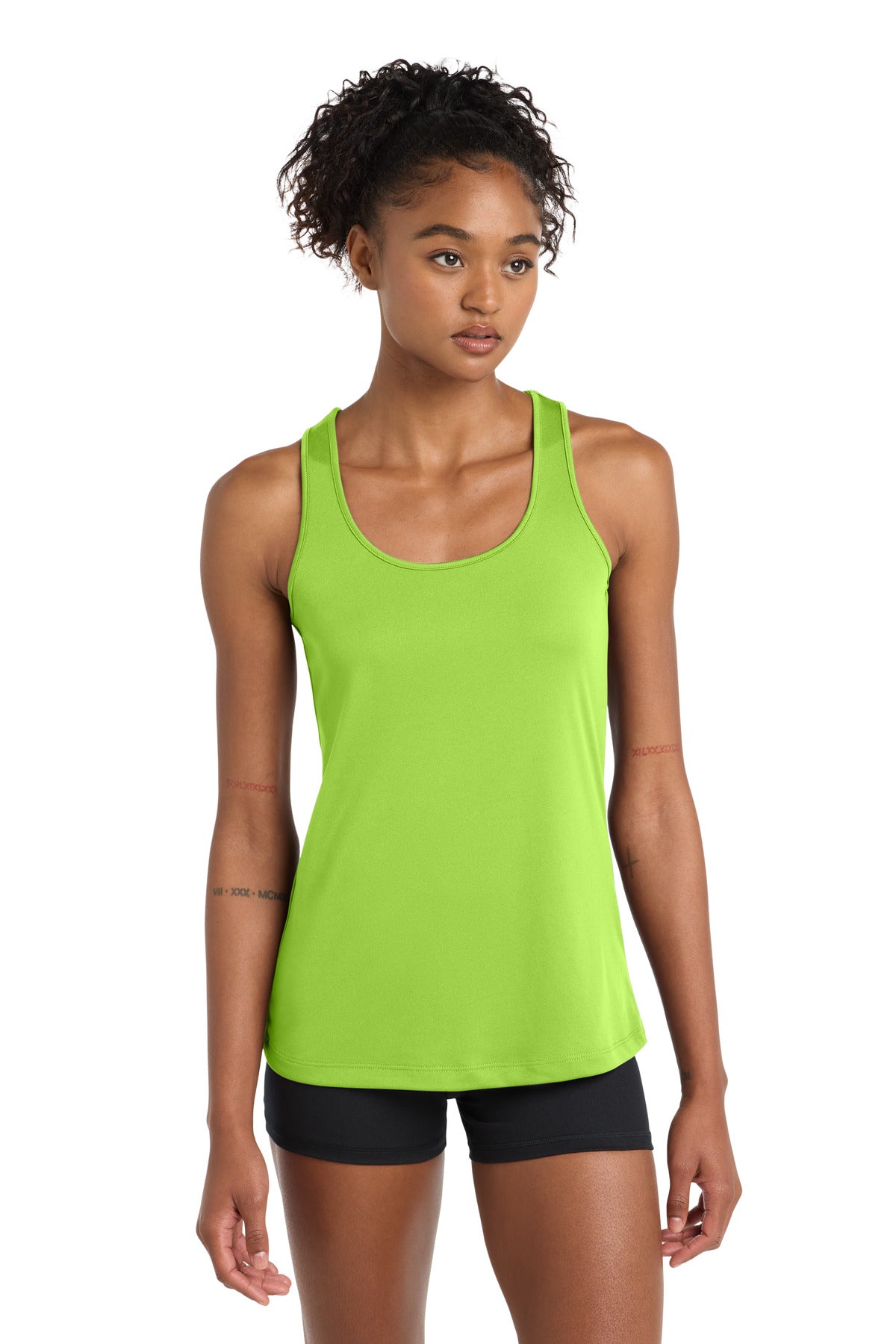 Sport-Tek Women's PosiCharge Competitor Racerback Tank. LST356 in Lime Shock