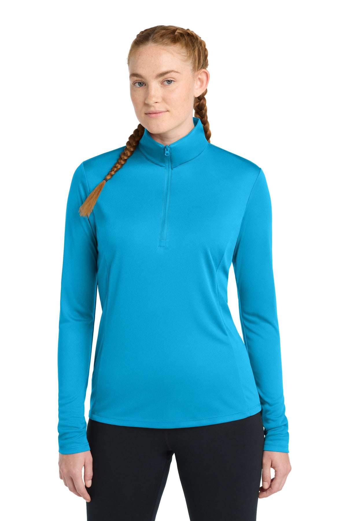 Sport-Tek Women's PosiCharge Competitor 1/4-Zip Pullover. LST357 in Atomic Blue