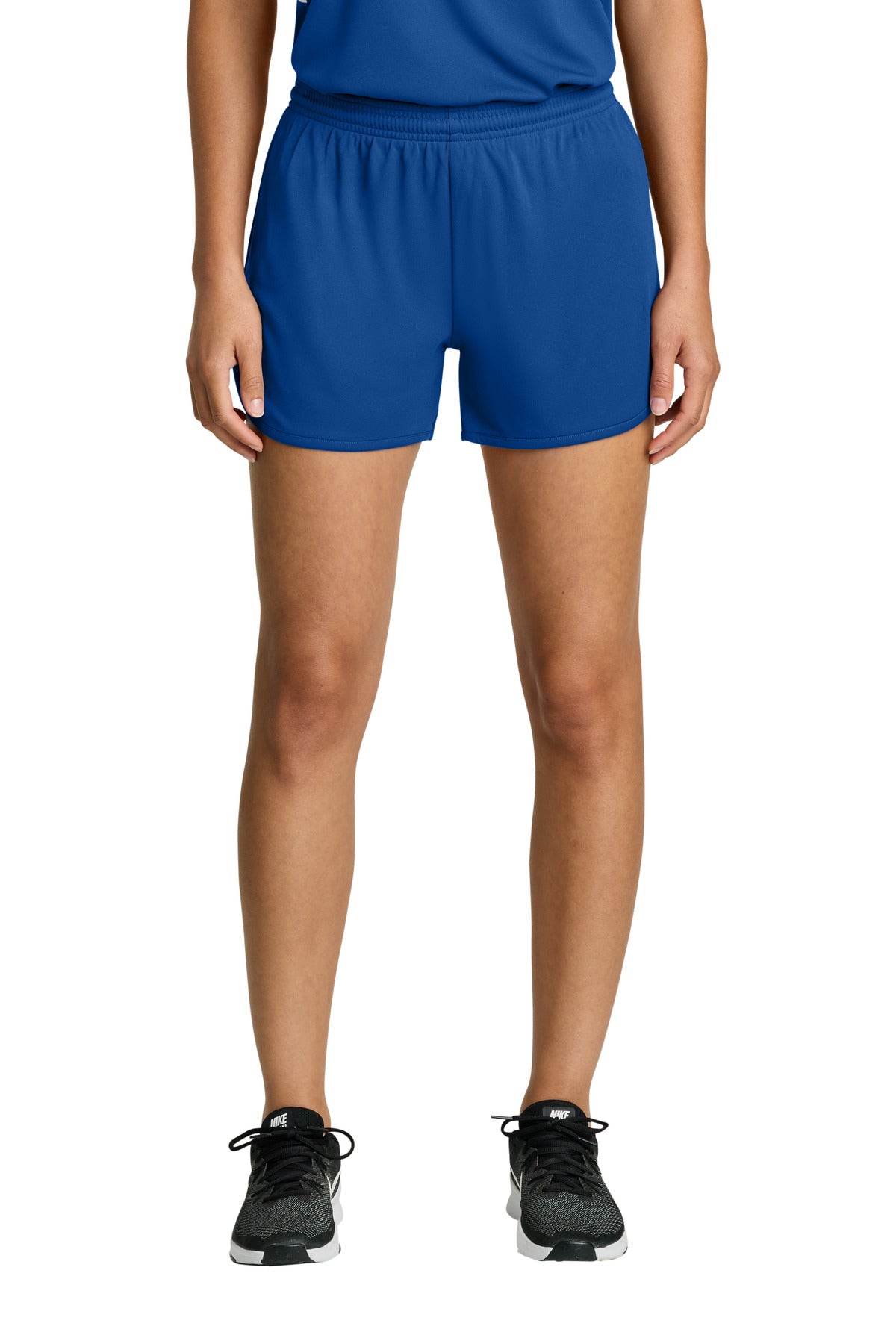Sport-Tek Women's Club 3  Track Short LST447 in True Royal