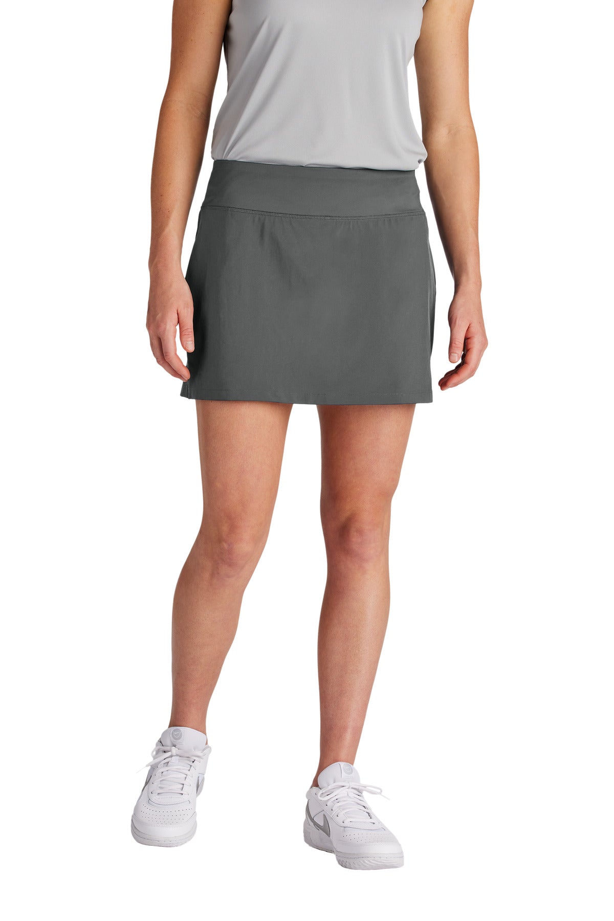 Sport-Tek Women's Repeat Skort LST486 in Iron Grey