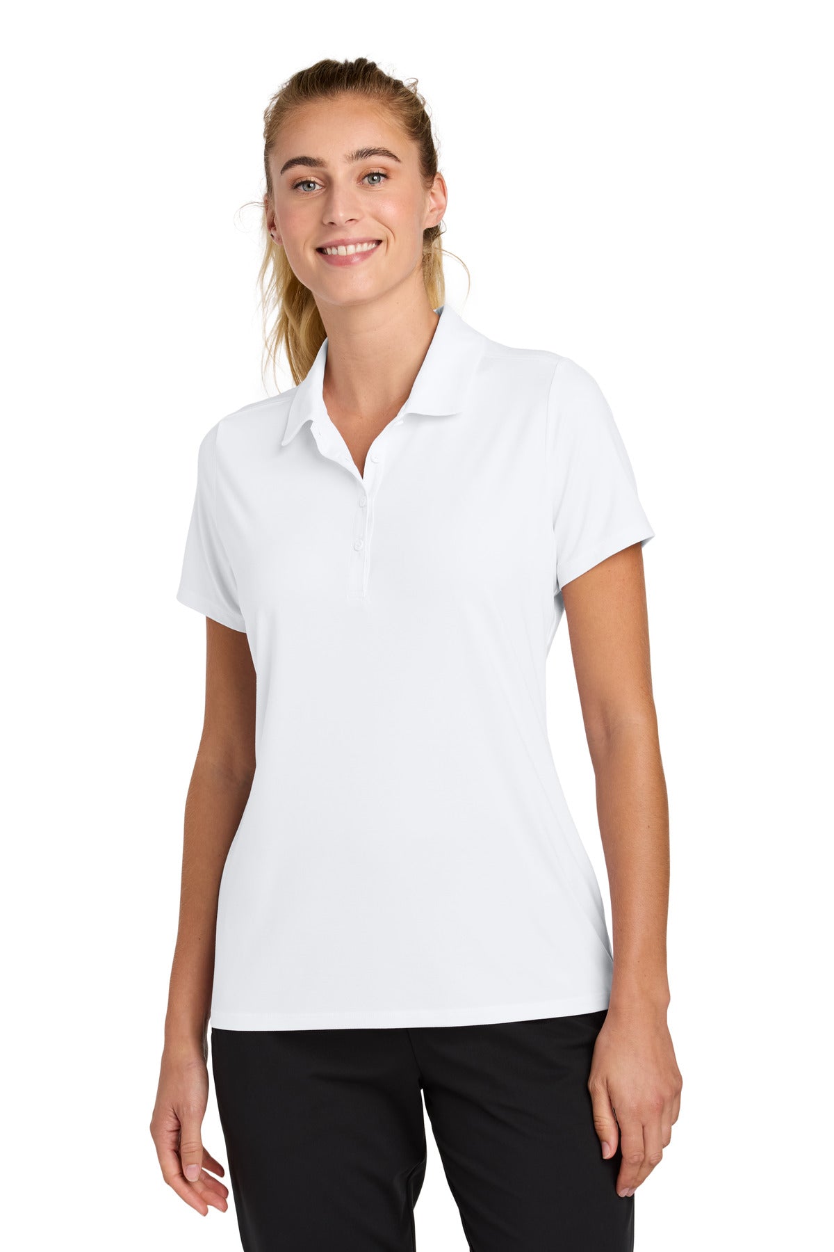 Sport-Tek Women's Versa Polo LST490 in White