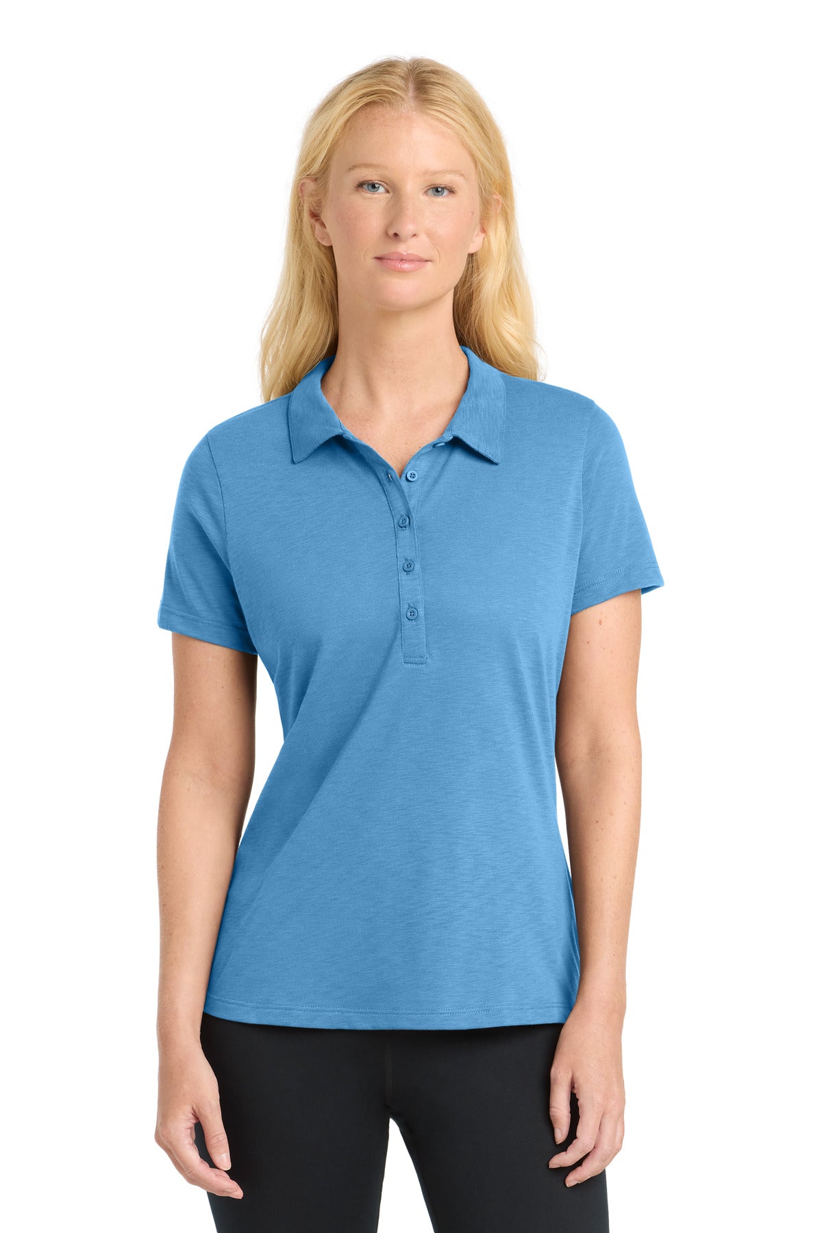 Sport-Tek Women's PosiCharge Strive Polo. LST530 in Carolina Blue